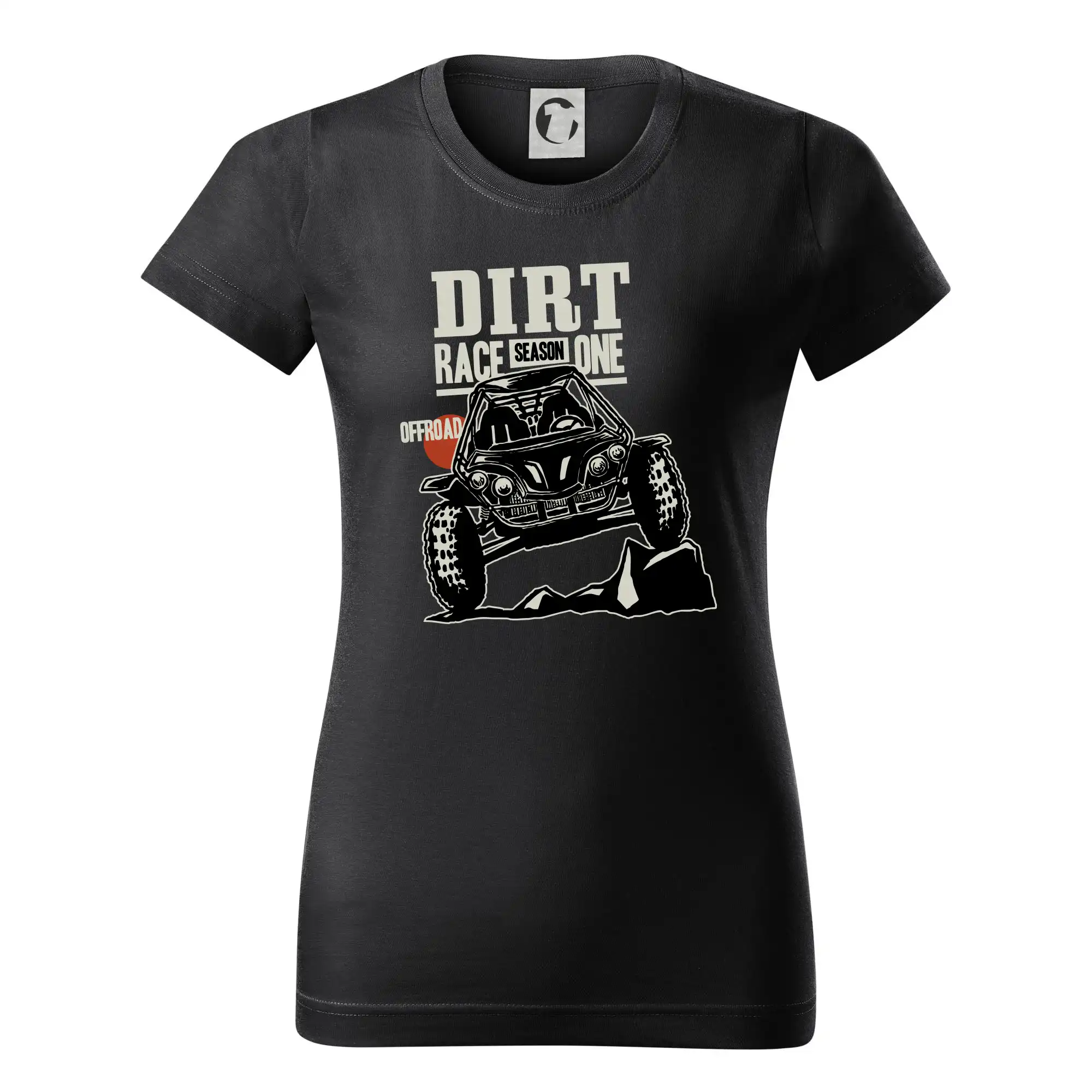 Auto tričká - Dirt race offroad - Dámske tričko basic - ľahko voľnejšie a dlhšie