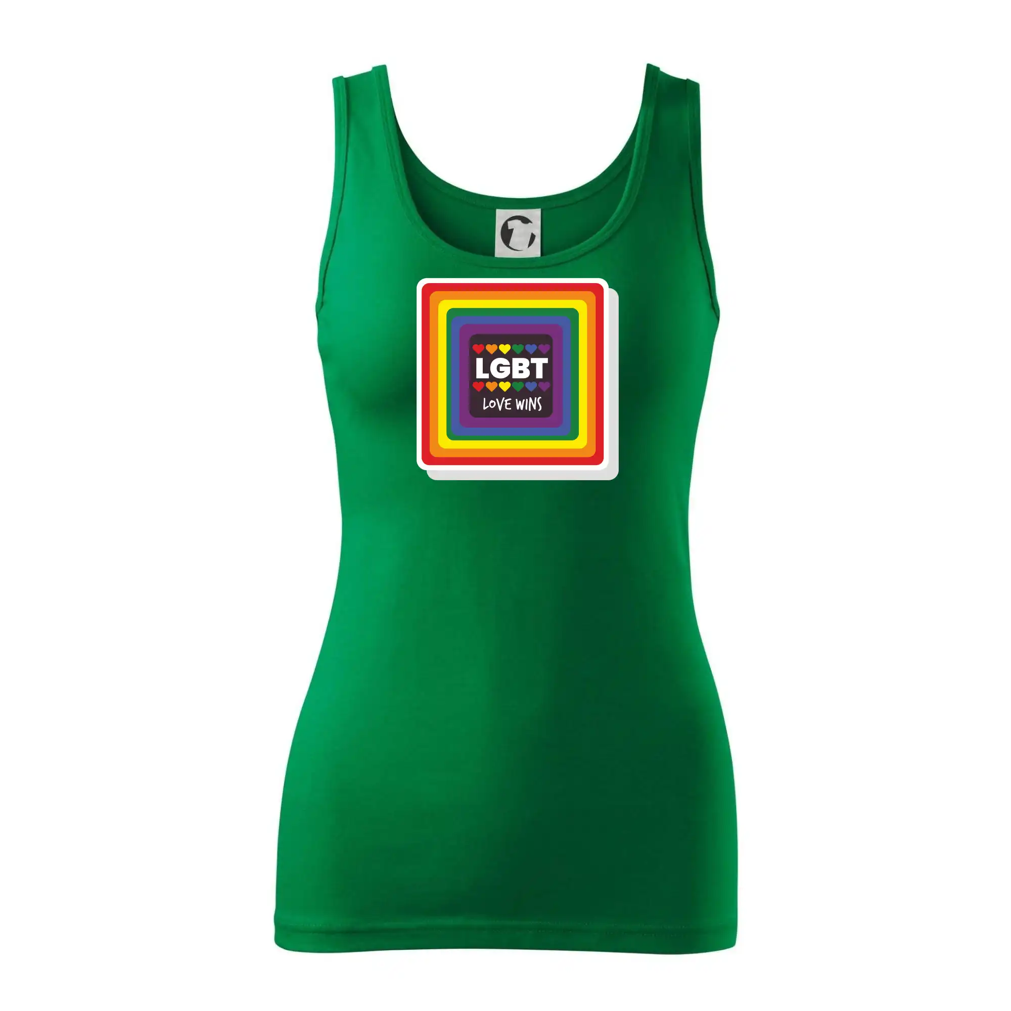 Tričká pre LGBT a Queer komunitu - Love wins štvorec - Dámske tielko