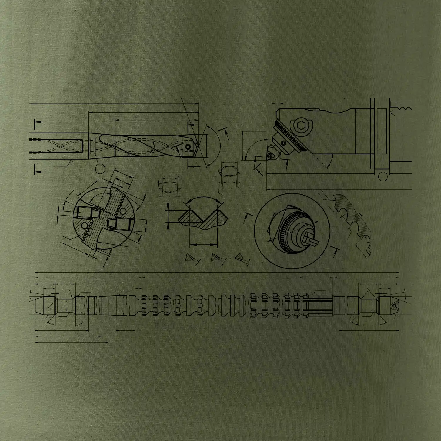 Technické výkresy - vrtáky