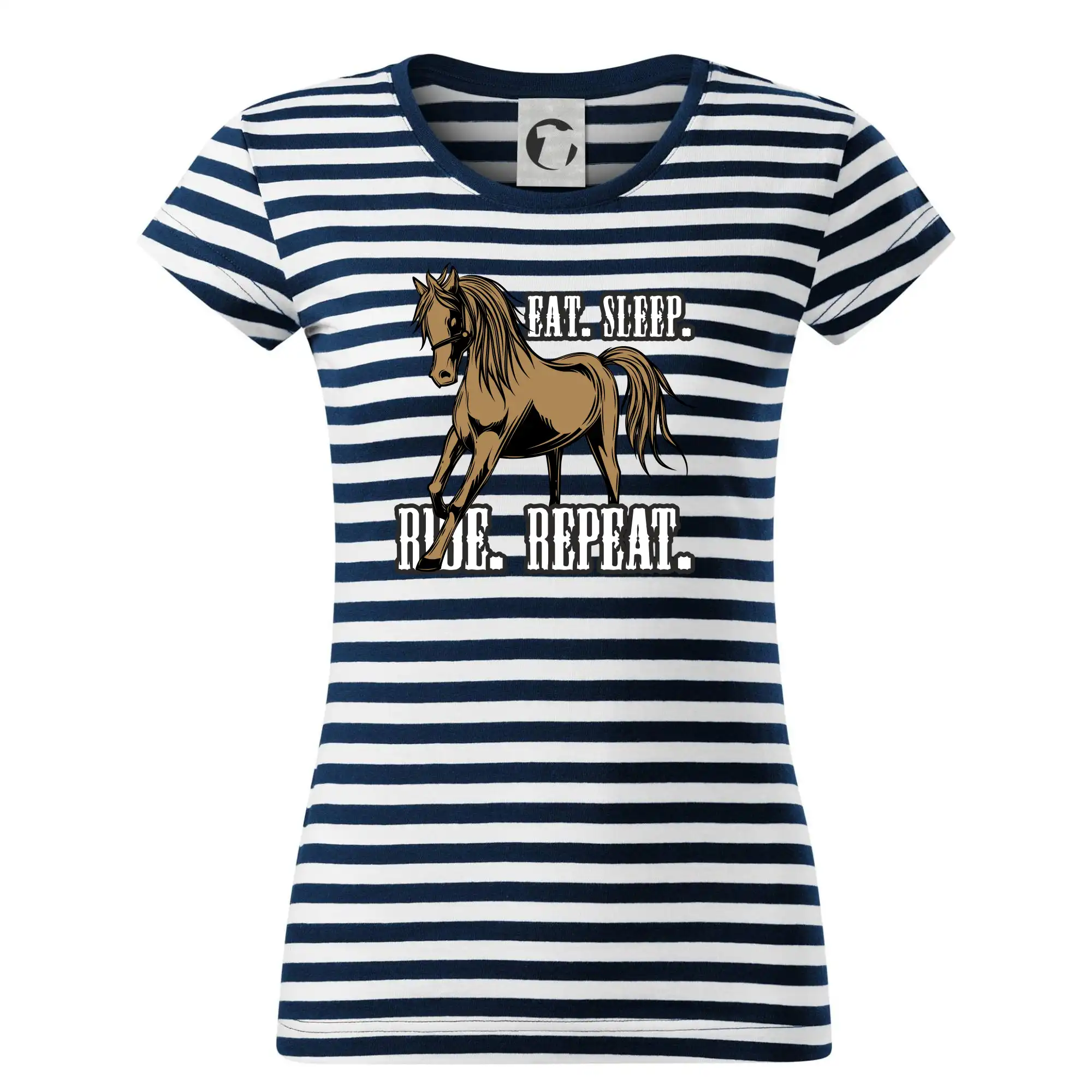 Tričká s koňmi - Eat Sleep Ride Repeat Western - Tričko na vodu