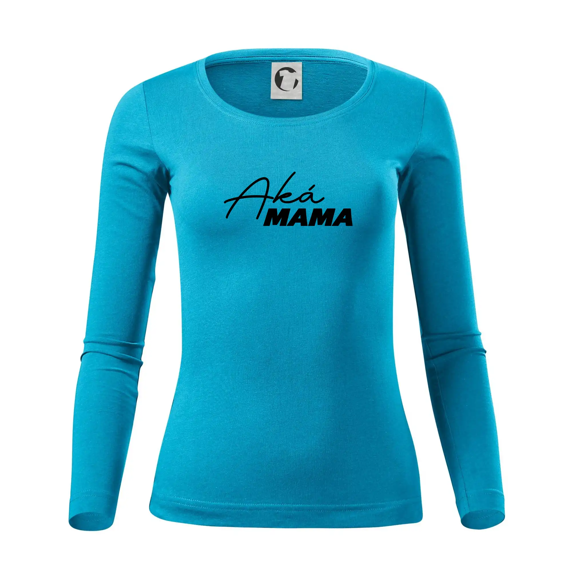 Tričká a mikiny pre mamičky - Aká mama taká dcéra písacia - Dámske tričko FIT-T LS - zužené