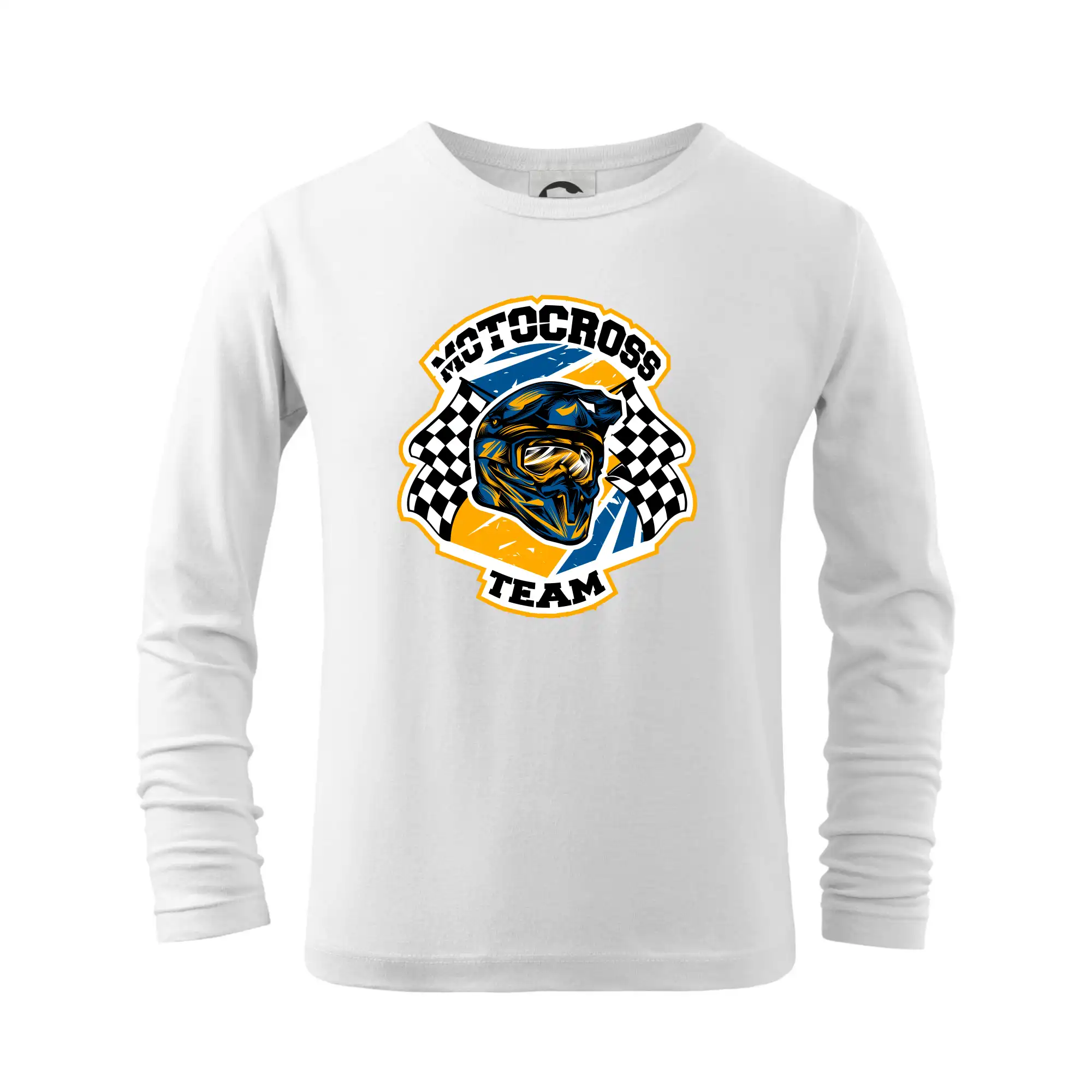Motocross tričká - Motocross team helma - Tričko detské Long Sleeve