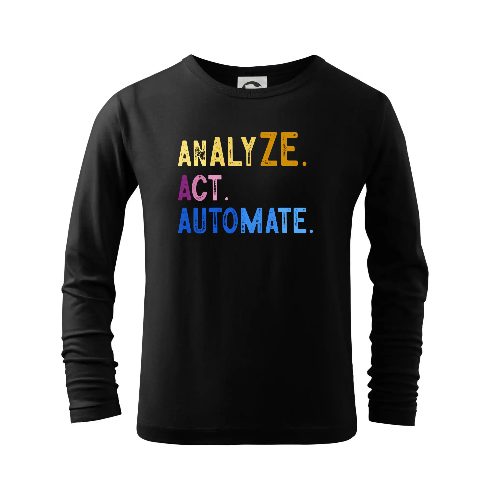 Tričká pre ajťákov - Analyze act automate - Tričko detské Long Sleeve
