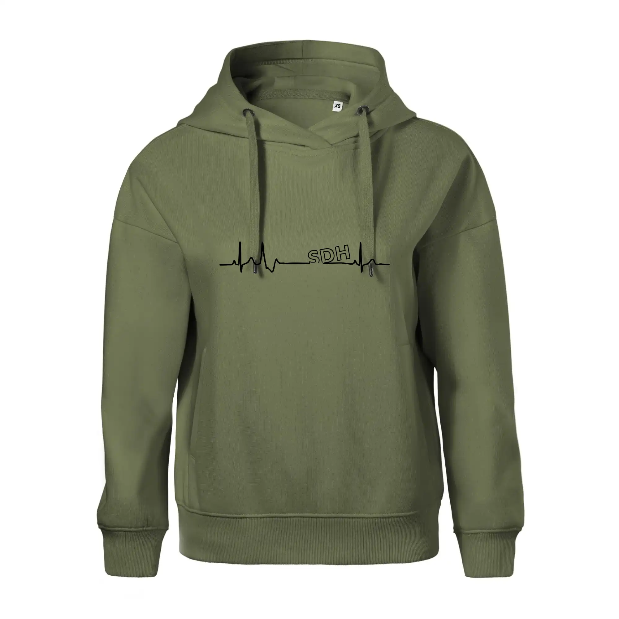 Originálne tričká pre hasičov - SDH EKG - Oversized mikina dámská Moon - kratšia + širšia