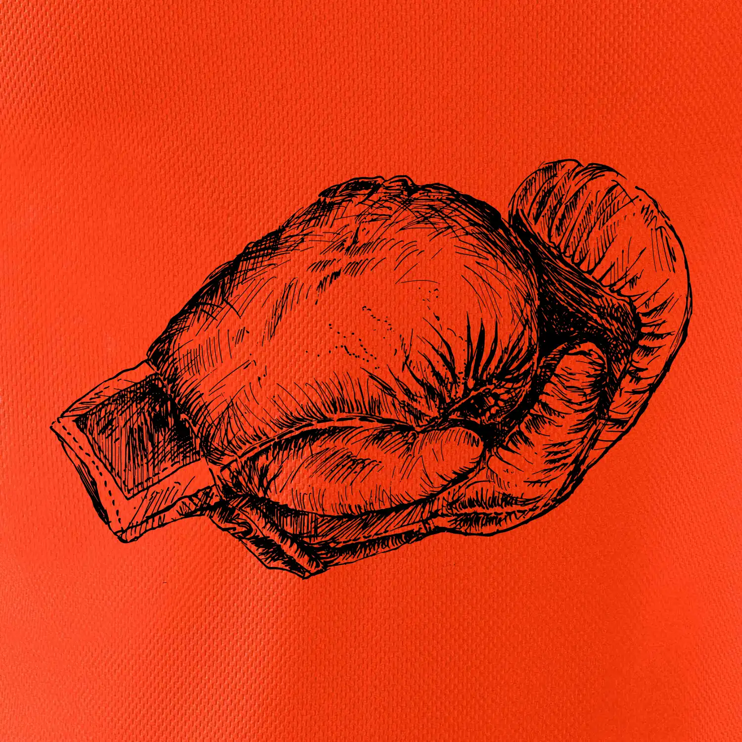 Rukavice kreslené na šířku