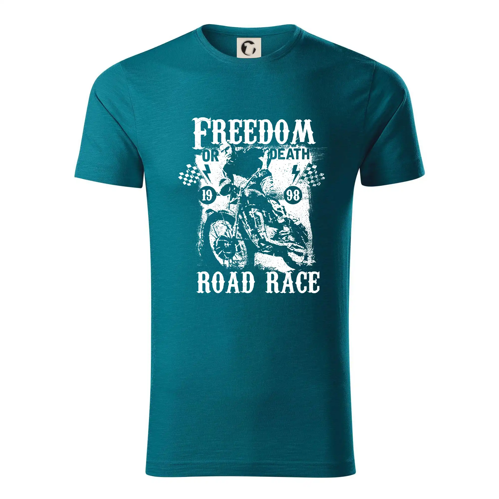 Motocross tričká - Freedom or Death - Tričko z organickej bavlny