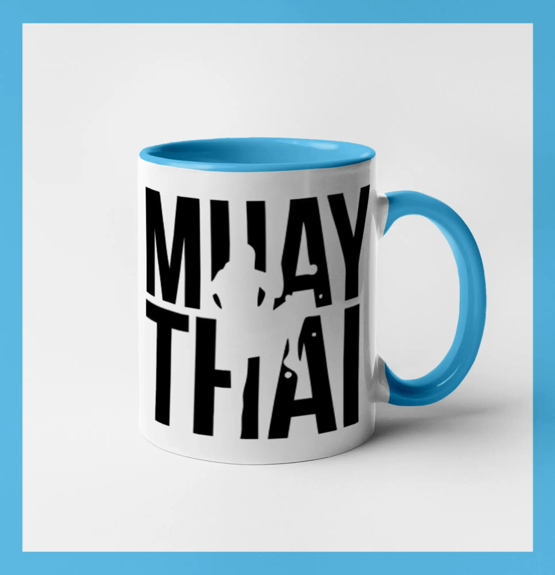 Tričká na box - Nápis Muay Thai - Hrnček 