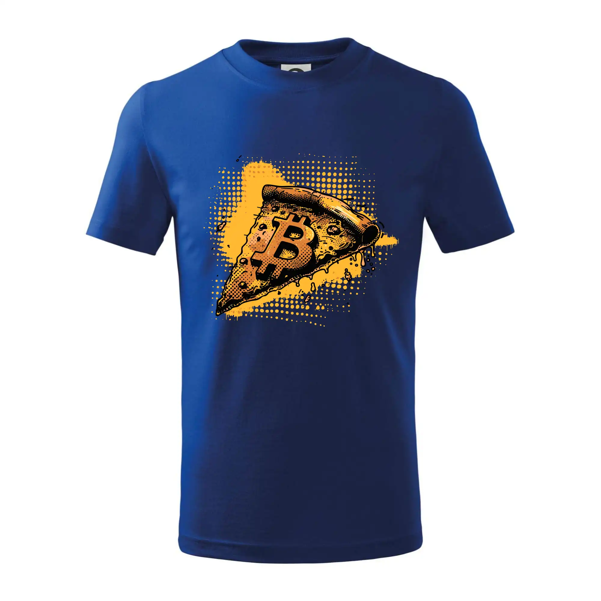 Bitcoin oranžová pizza - Tričko detské bavlnené