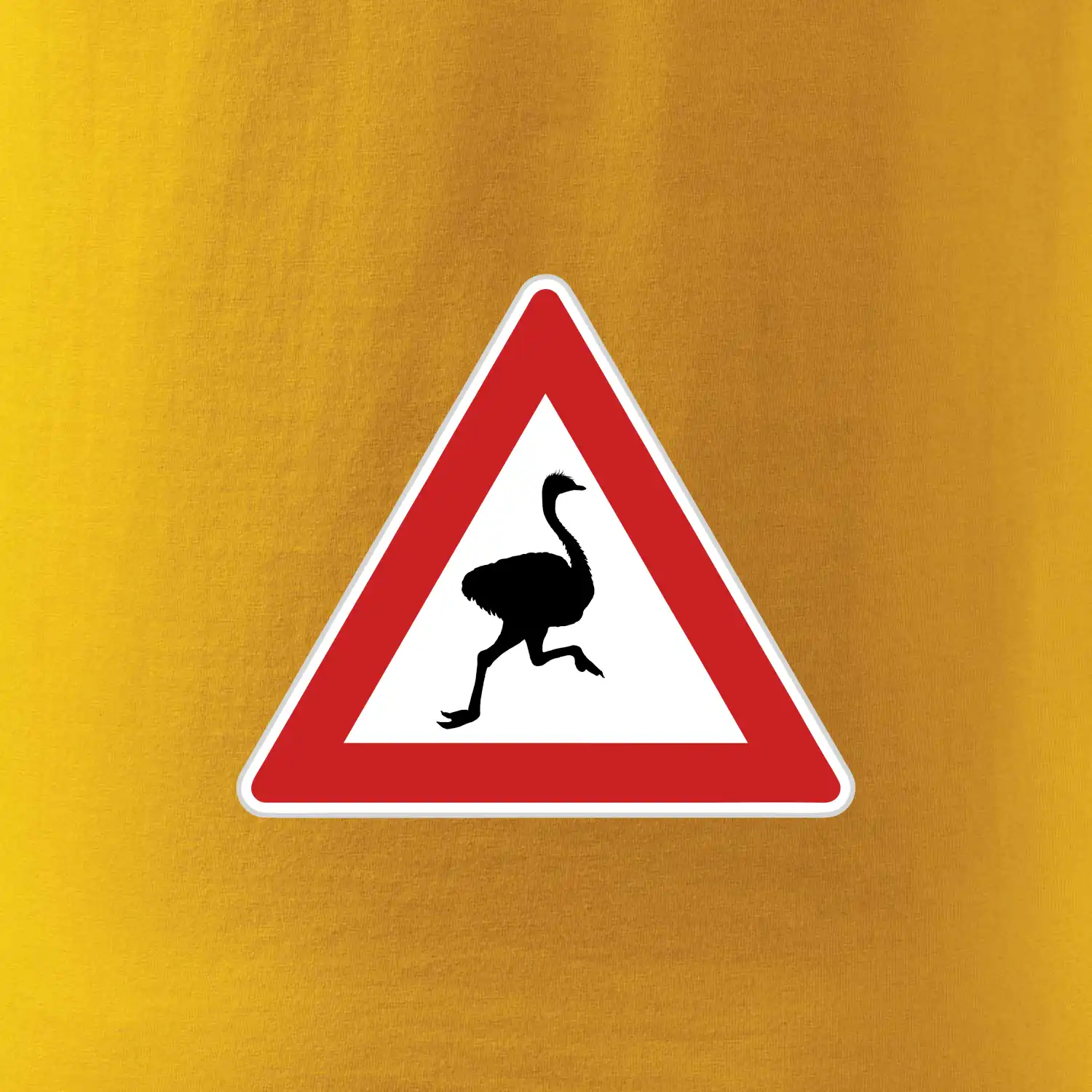 Dopravní značka - Pozor pštros