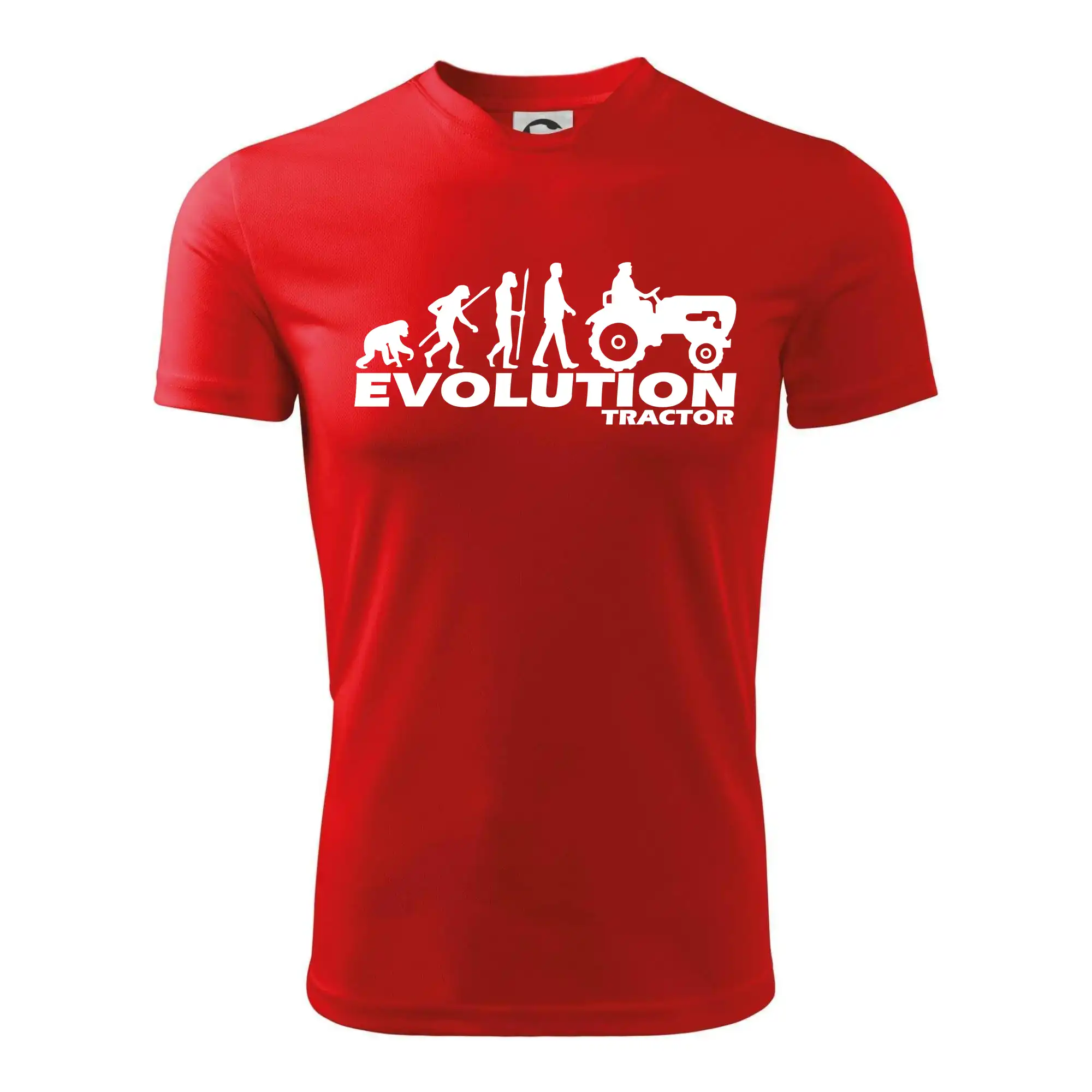 Tričká s potlačou evolúcia - Evolúcia traktor - Detské tričko športové