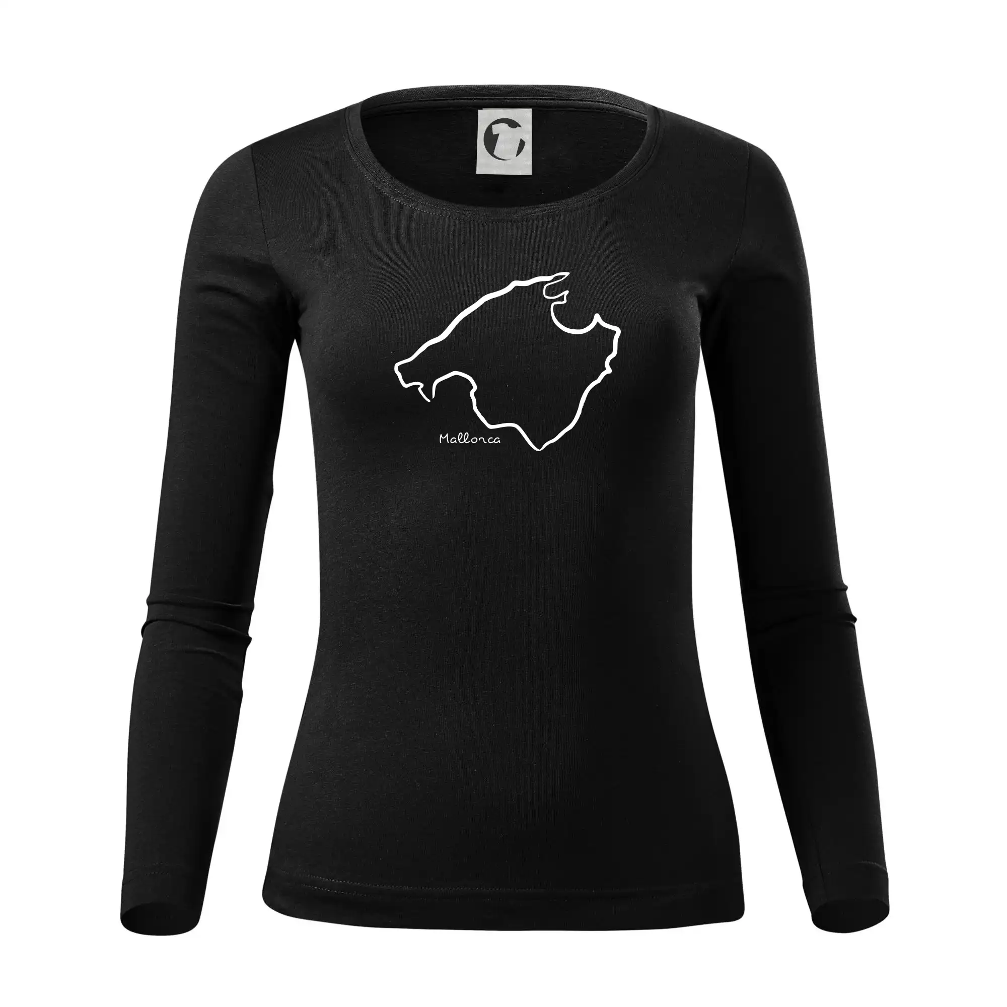 Ostatné mestá / miesta - Mallorca - Mapa Palma de Mallorca - Dámske tričko FIT-T LS - zužené