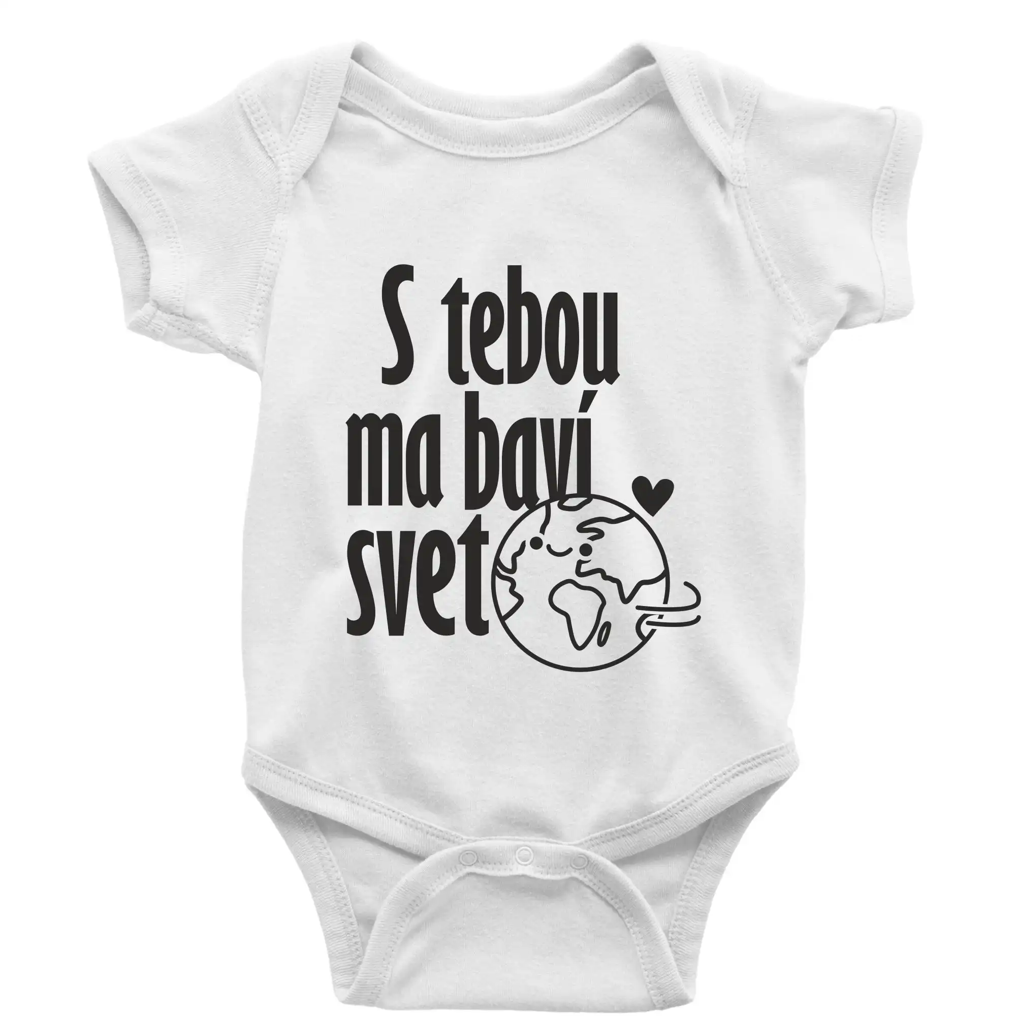 S tebou ma bavi svet SK - Body dojčenské s krátkym rukávom