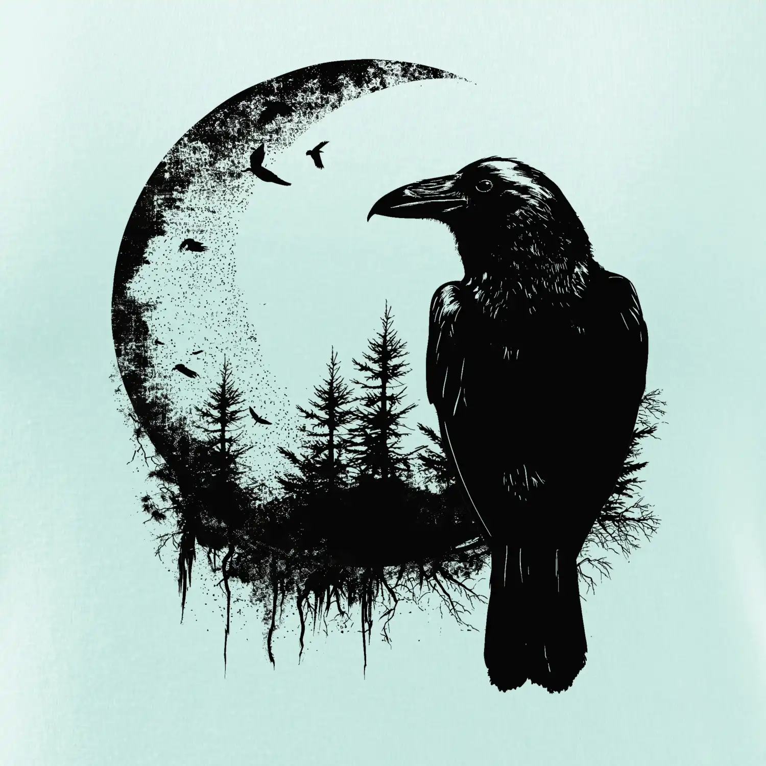 Vrána a měsíc