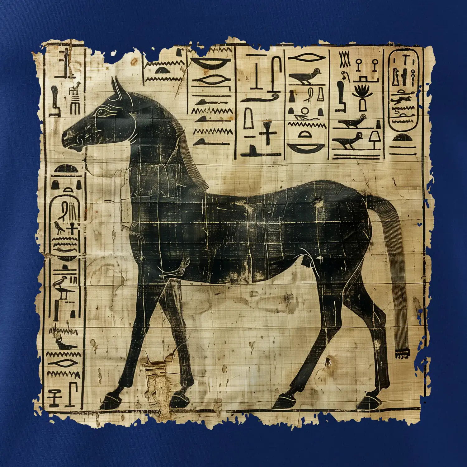 Egyptské hieroglyfy kůň
