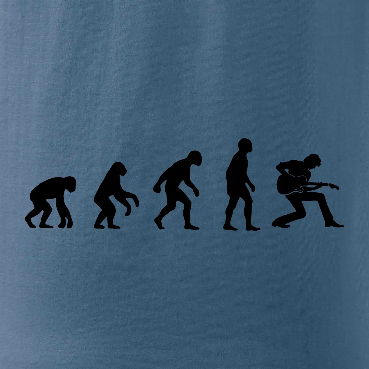 Evoluce kytarista - klečící