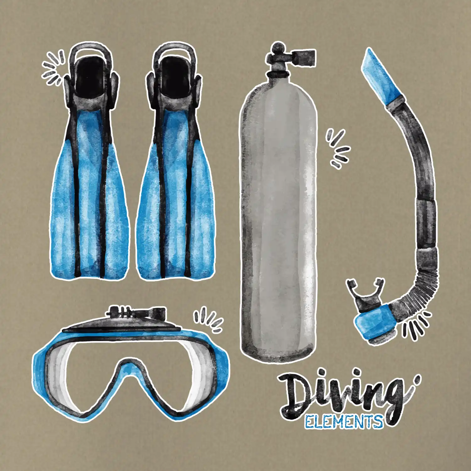 Diving elements