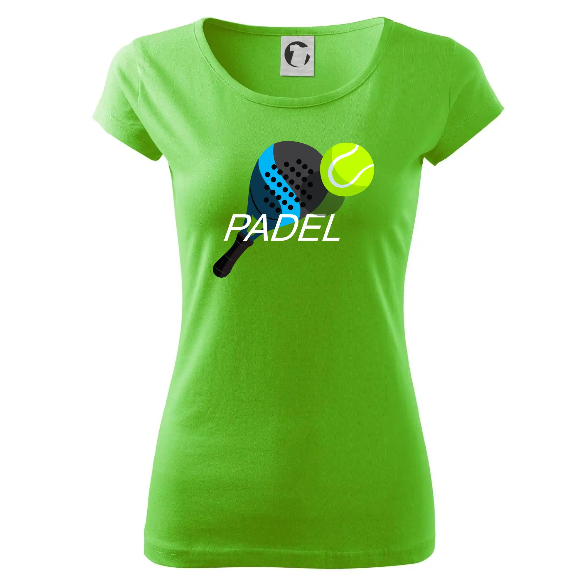 Tričká s motívmi Padel tenis - Paddle obrazok farebný - Dámske tričko Pure