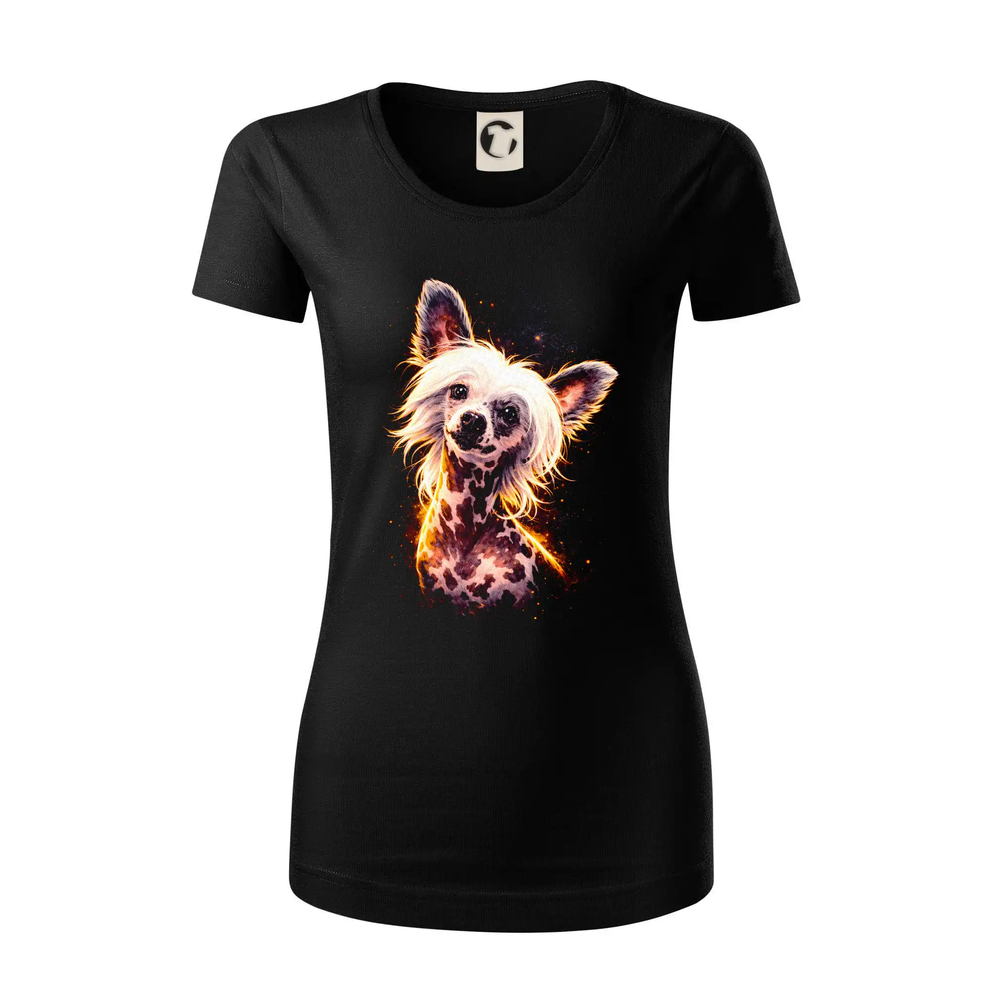 Obrázek polotón čínský chocholatý pes