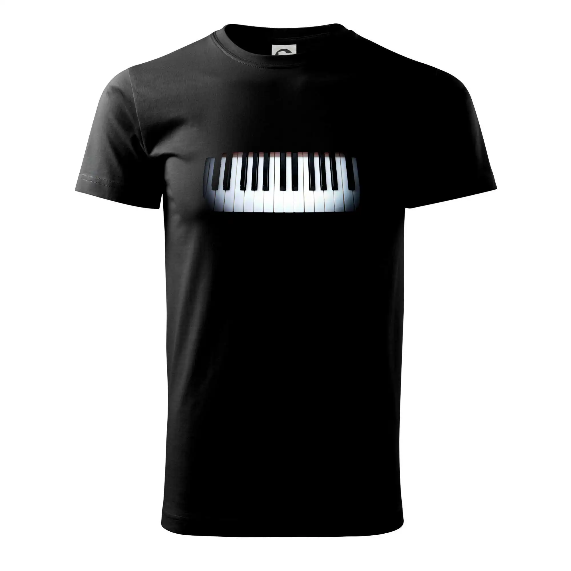 Piano v tme - Tričko extra veľké  (5-8XL)