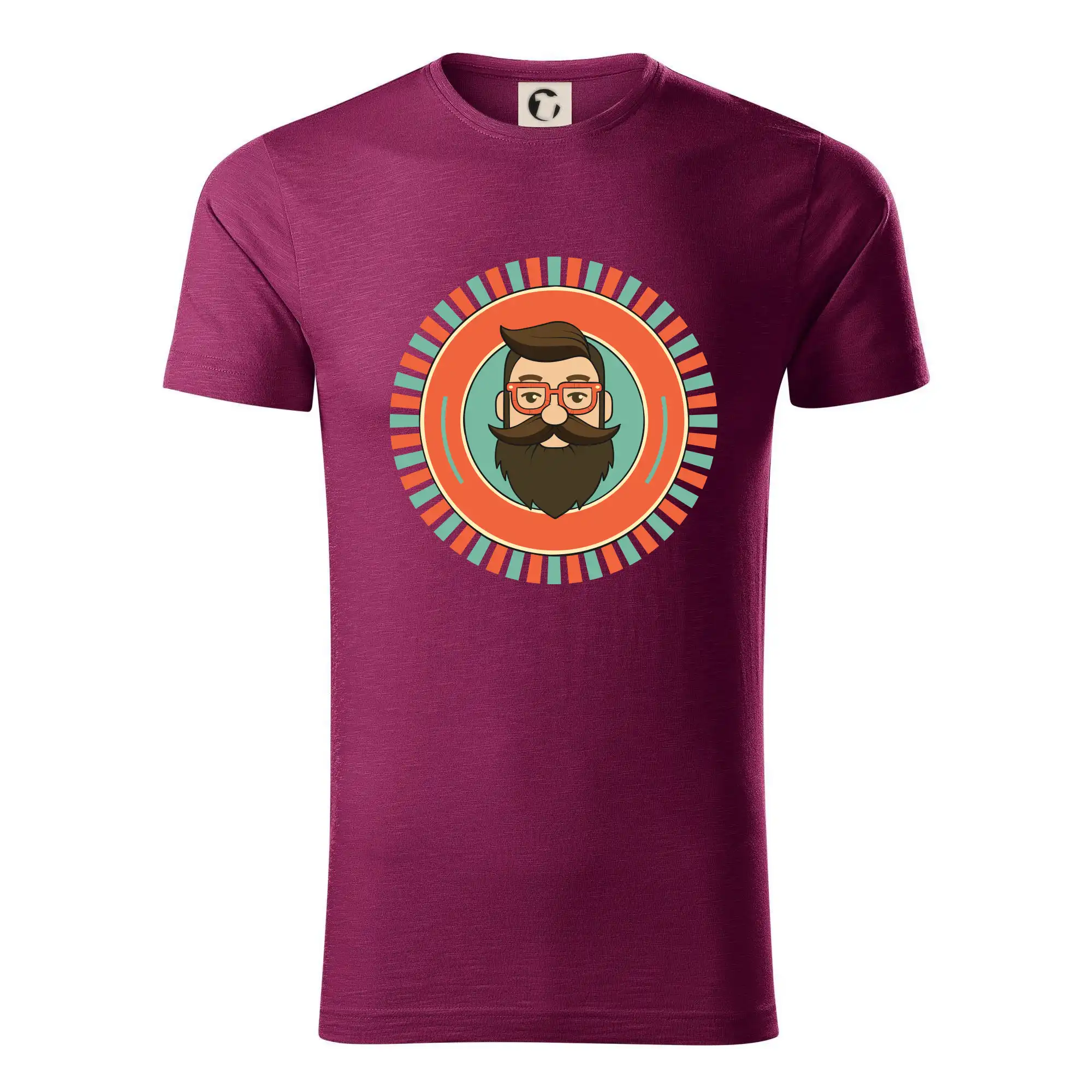 Tričká s fúzikmi - Bradu v kruhu - Tričko z organickej bavlny