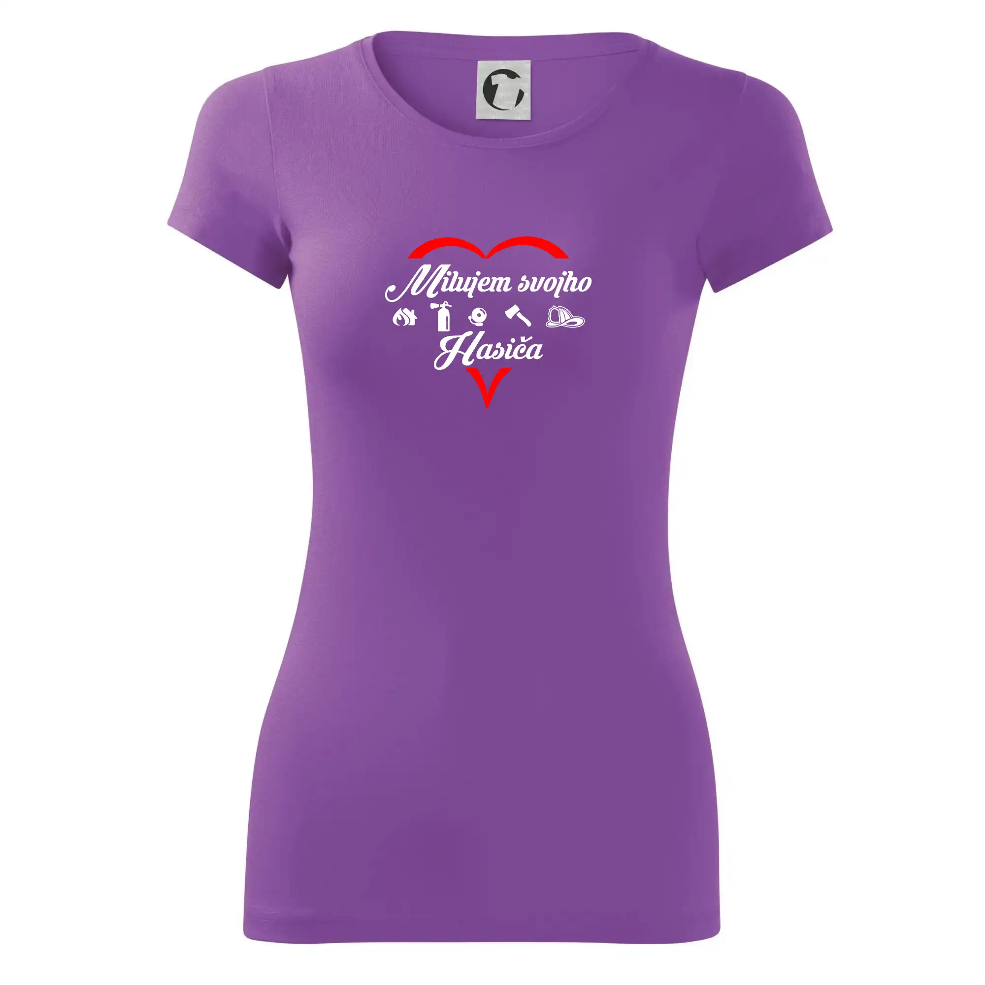 Originálne tričká pre hasičov - Milujem svojho hasiča - Dámske tričko Glance - Priliehavejší strih