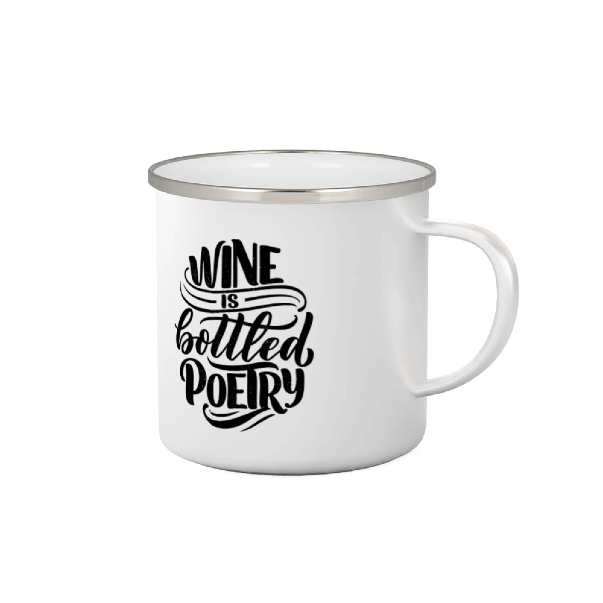 Vtipná tričká s tematikou vína - Wine is bottled poetry - Plecháčik