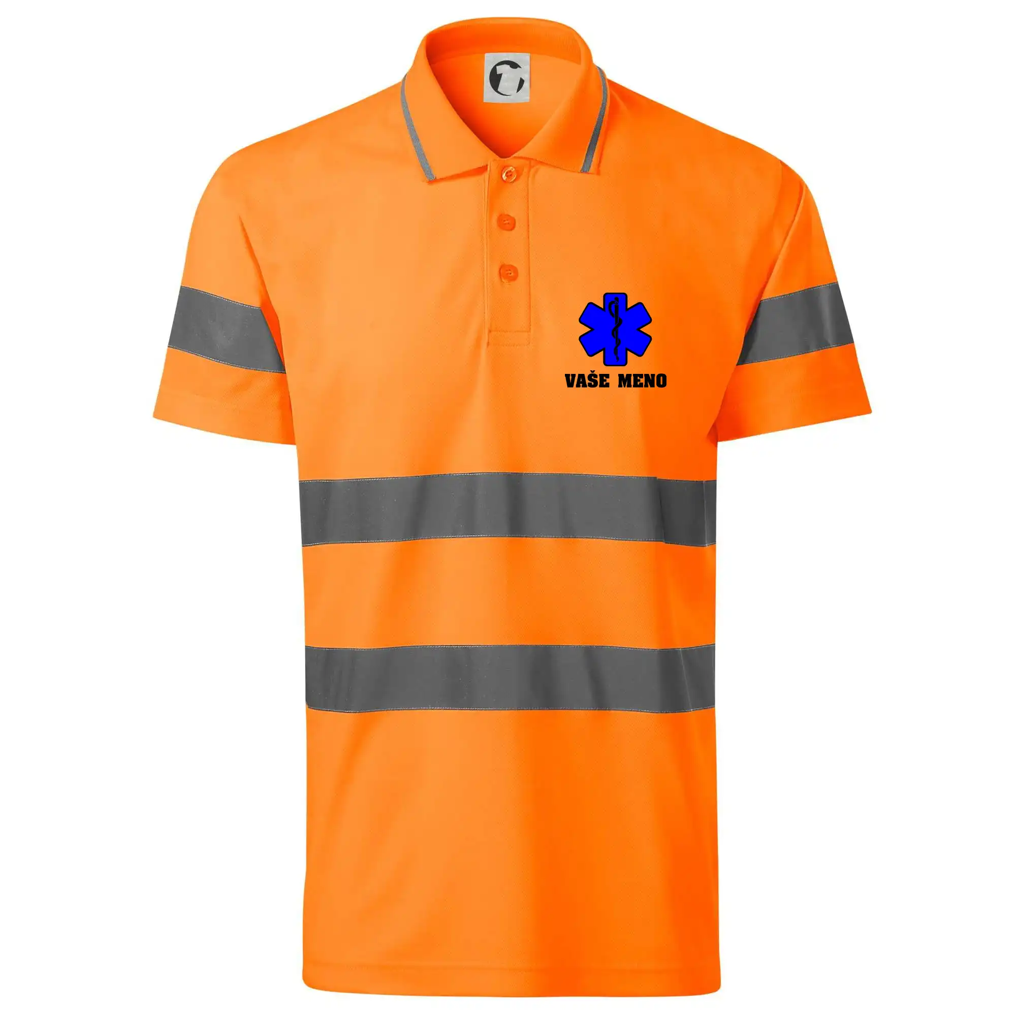 Originálne tričká pre hasičov - Rescue - Vaše meno - HV Runway 2V9 - Reflexné polokošeľa