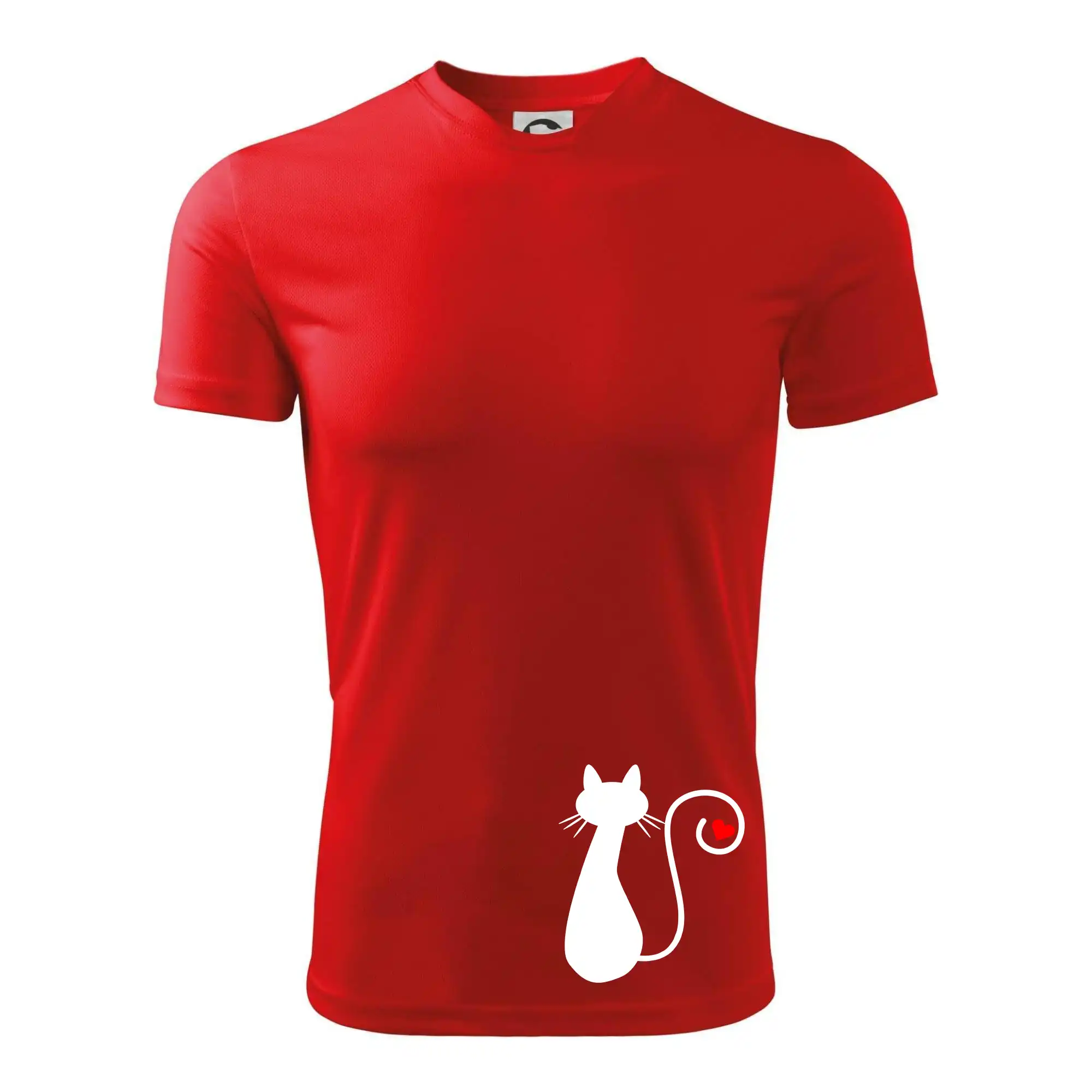 Vtipná tričká s mačkou - Zamilovaná mačka chvostík - Detské tričko športové