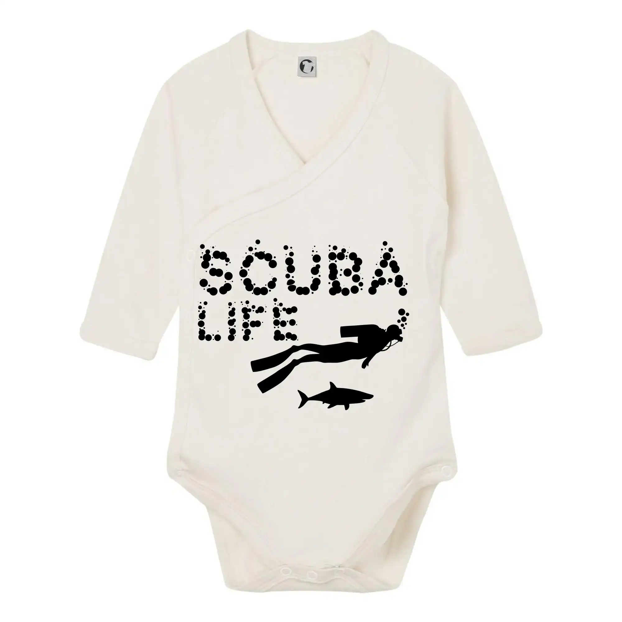 Potápačské tričká - Scuba life - Body zavinovacie s dlhým rukávom