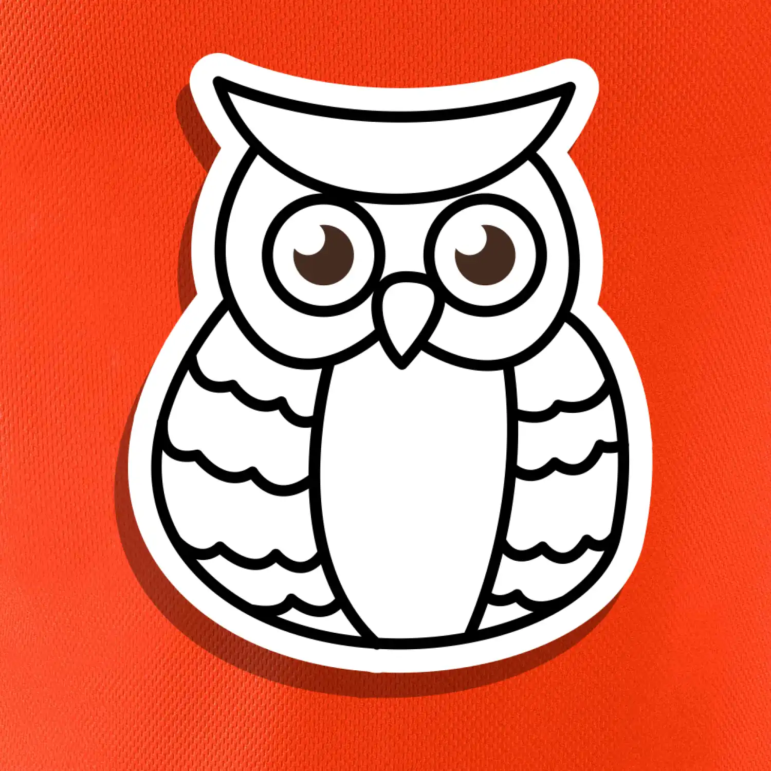 Sova kreslená na prsu