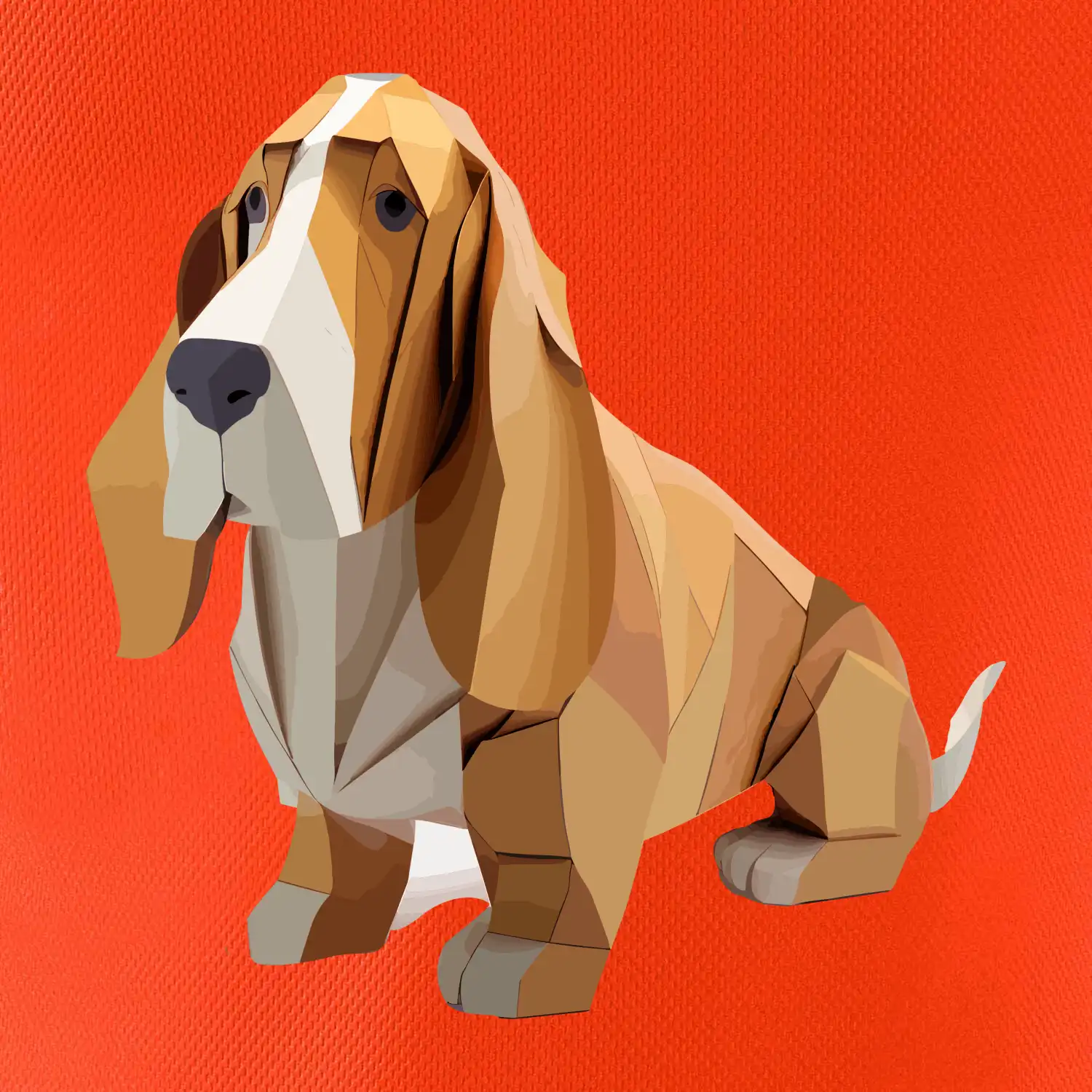 Baset slepený z papíru