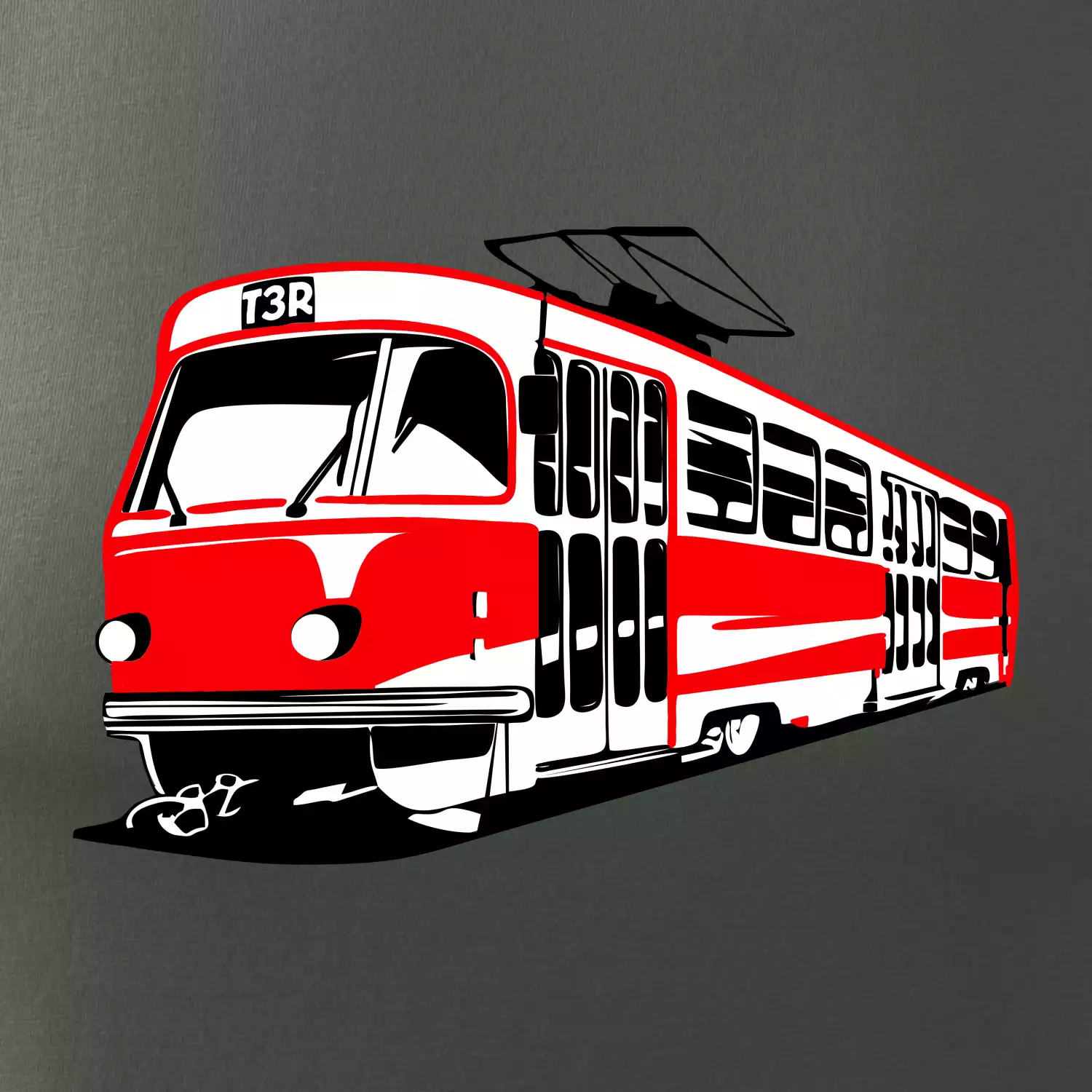 Tramvaj T3R barevná