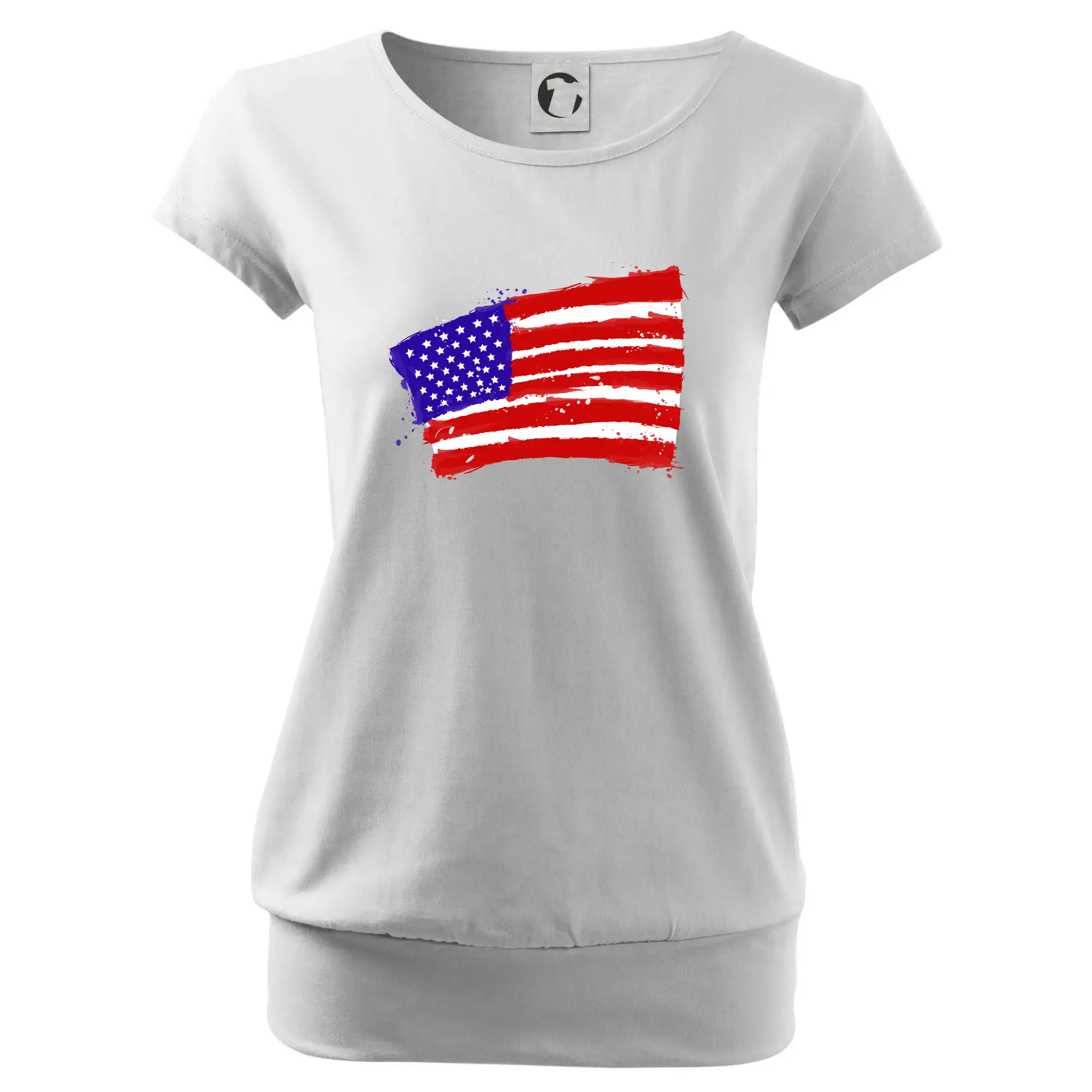 Americká vlajka ohnutá