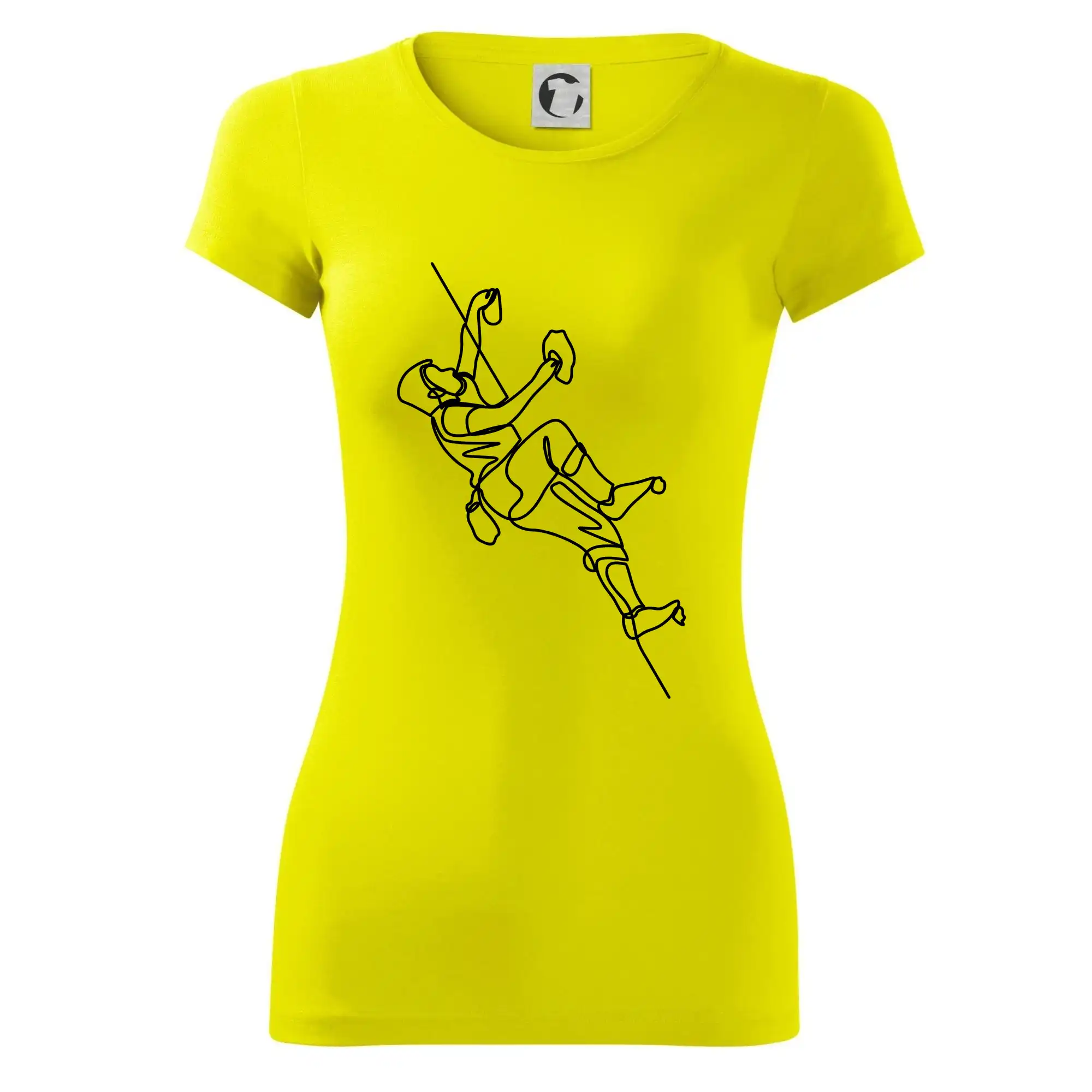 Lezecká stěna jedním tahem