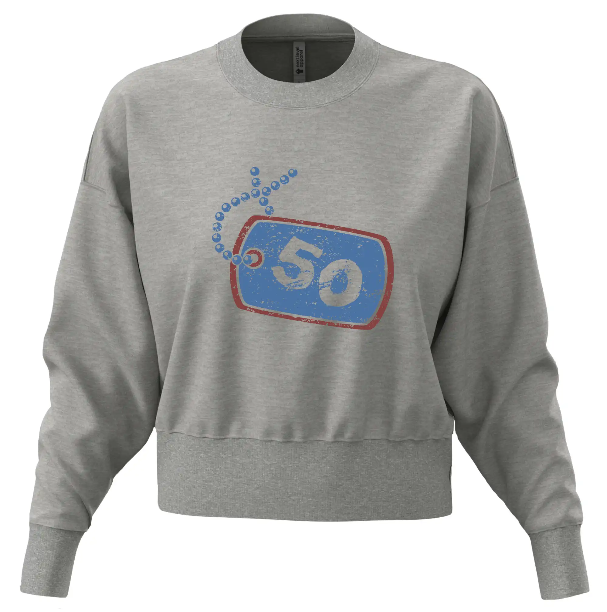 50 na krku štítek