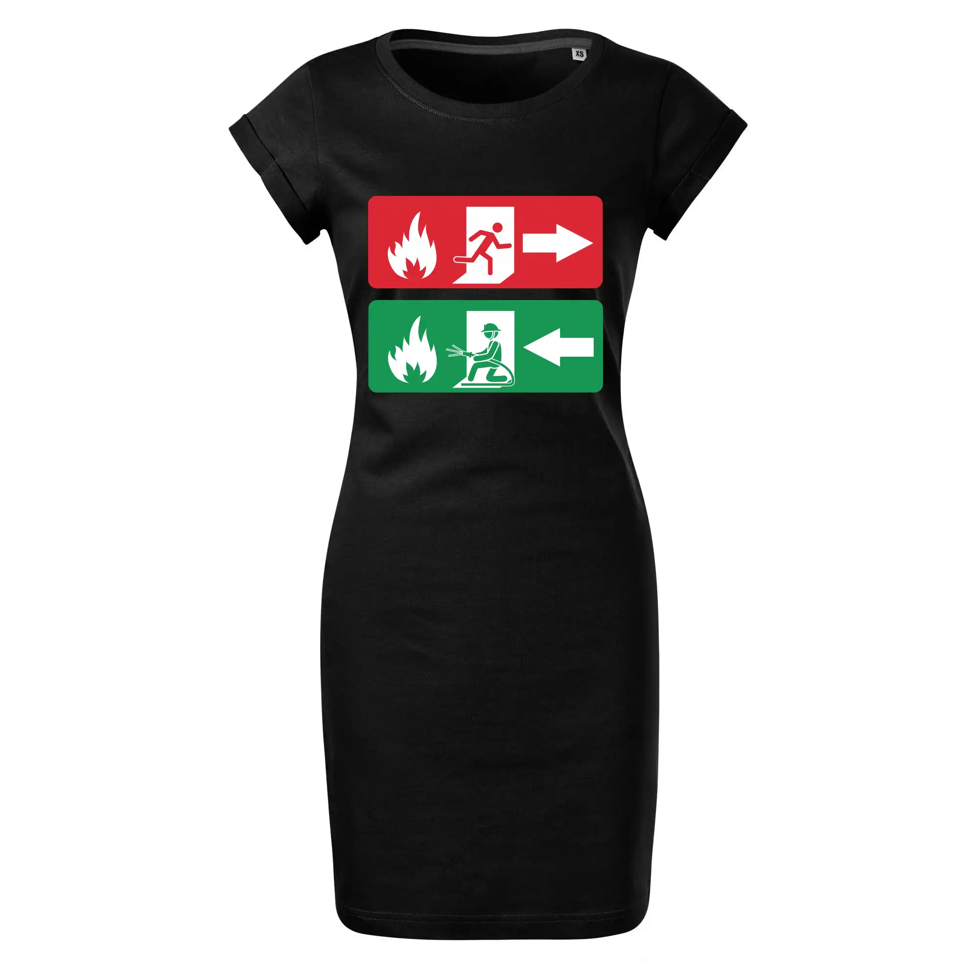 Lidé utíkají, hasiči přibíhají