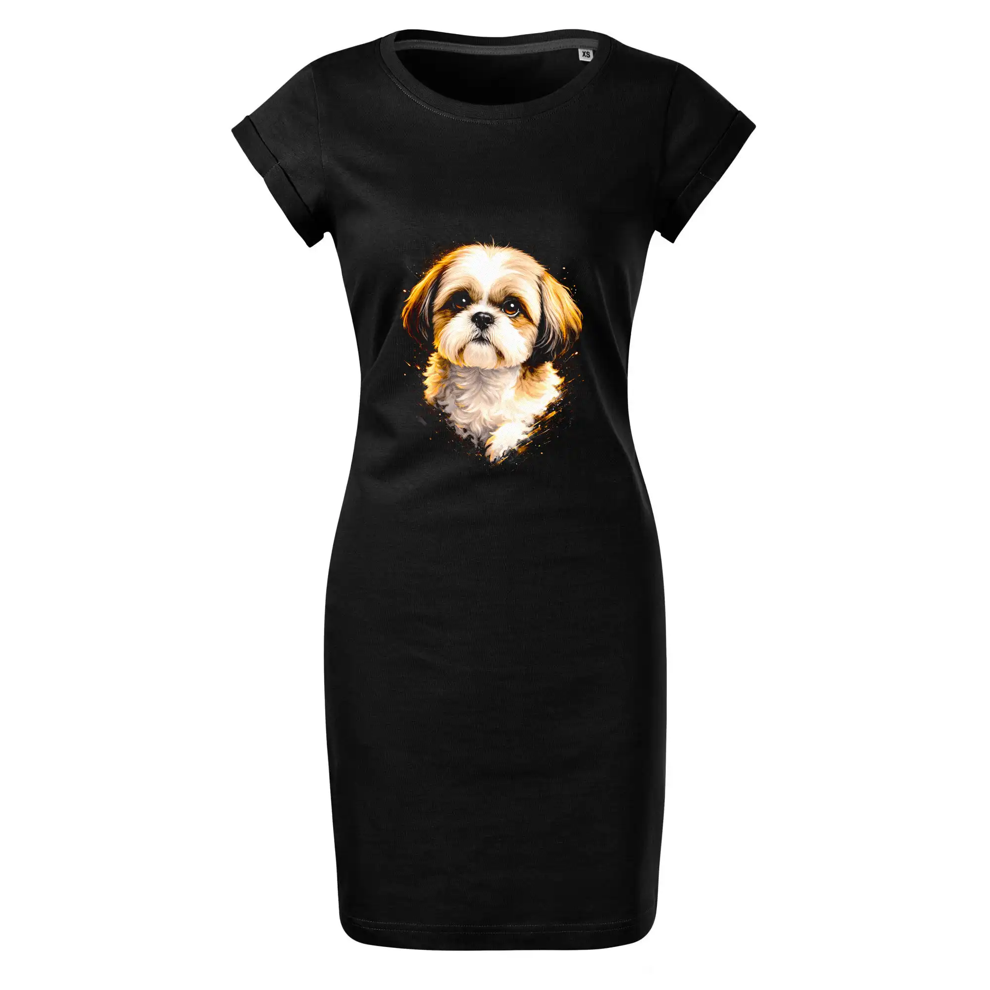 Ostatné psie plemená - Obrázok poltón Shih-tzu - Tričko Šaty FREEDOM