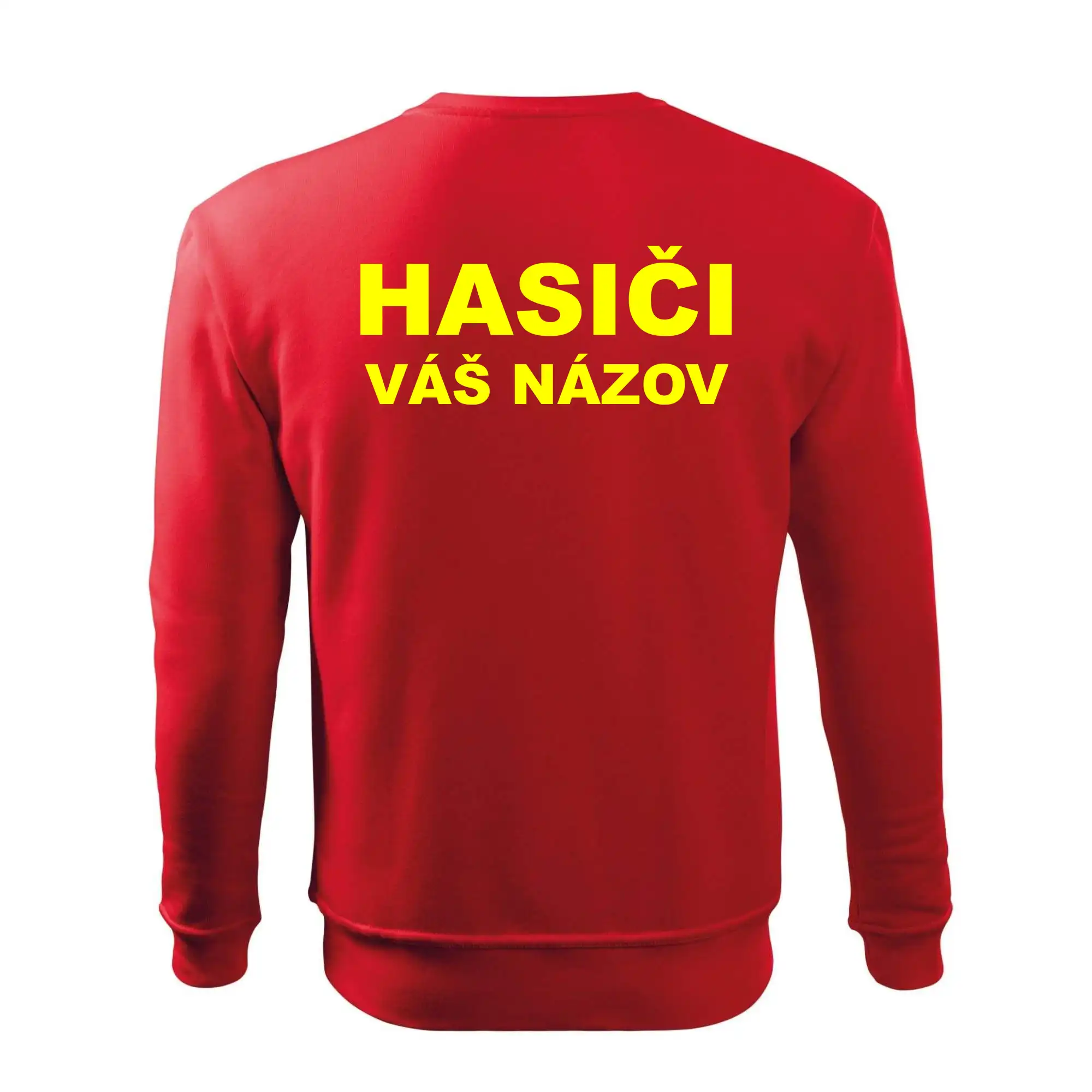 Hasiči - žltý nápis - váš názov zboru