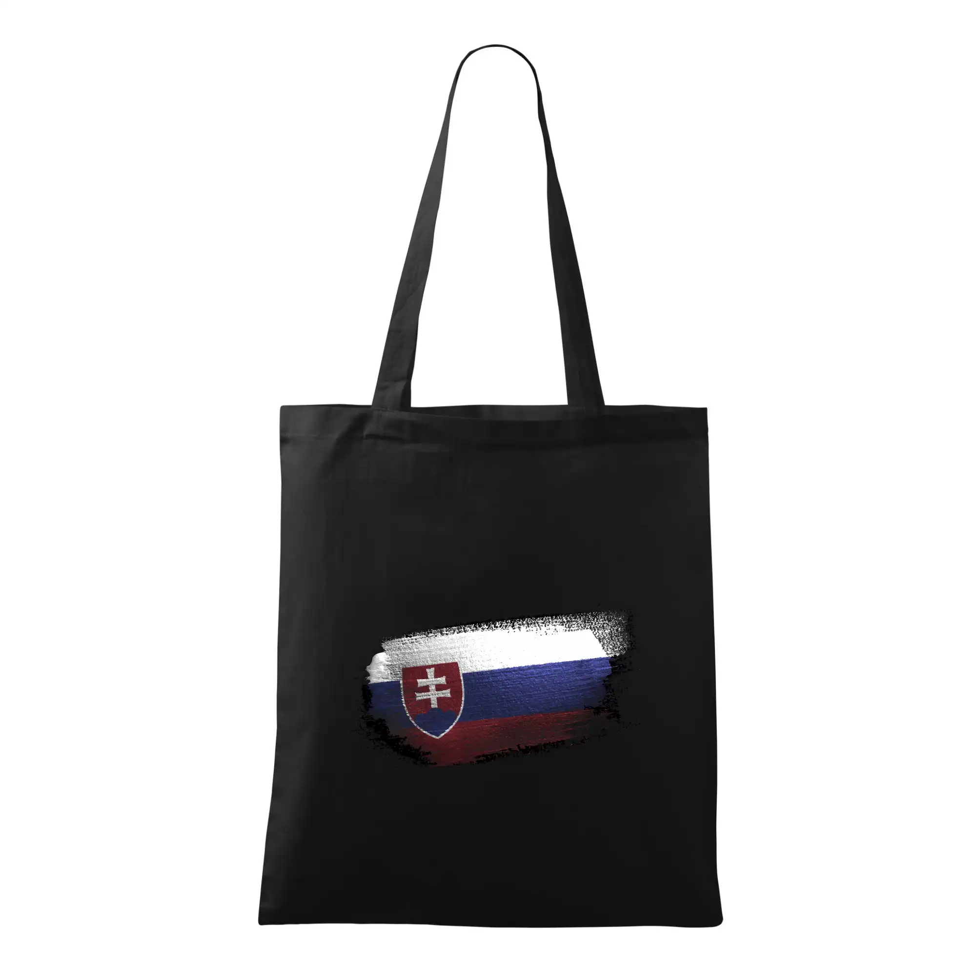 Politické tričká - Slovenská vlajka ohryzené - Taška bavlnená