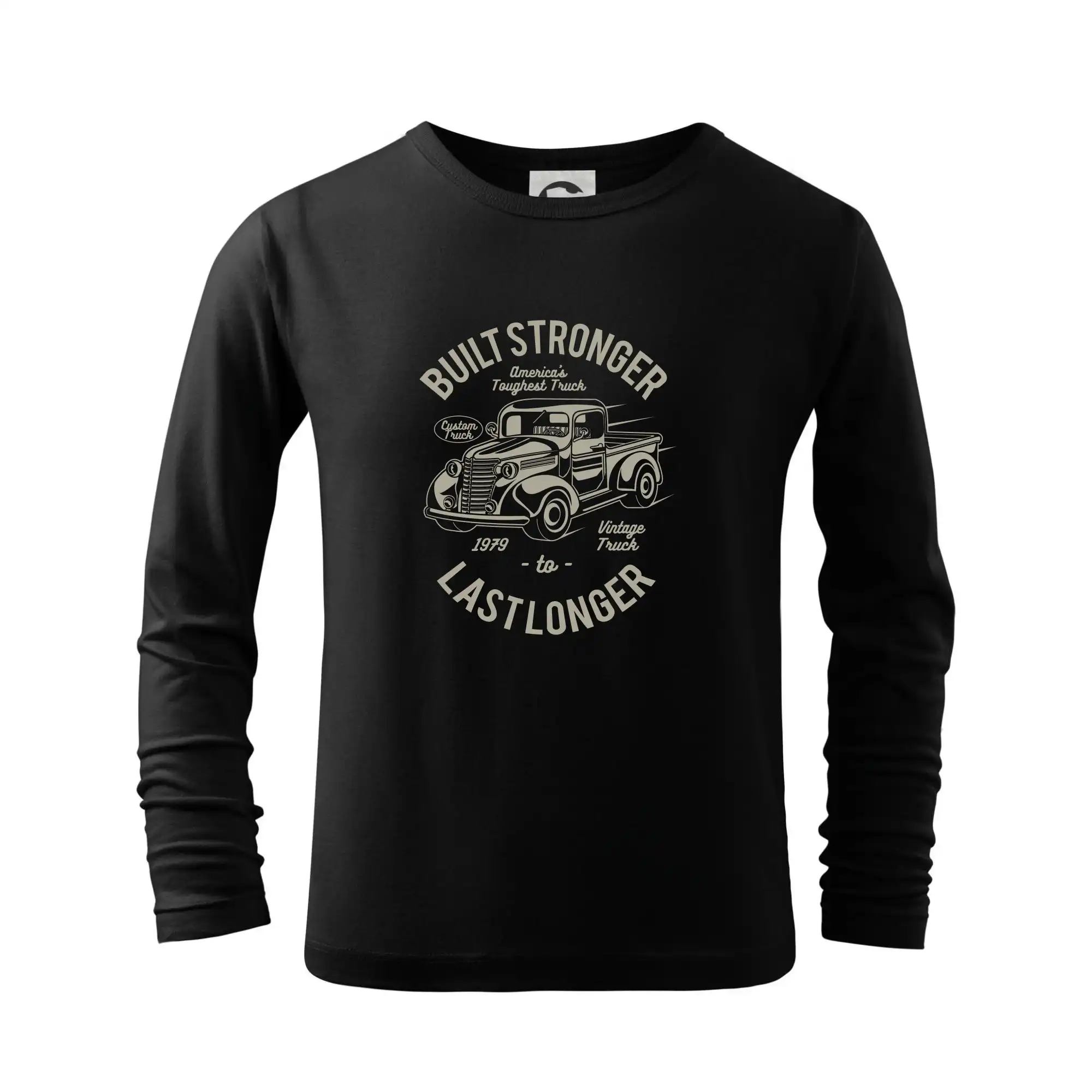 Tričká s kamionmi a nákladiakmi - Built Stronger - Tričko detské Long Sleeve