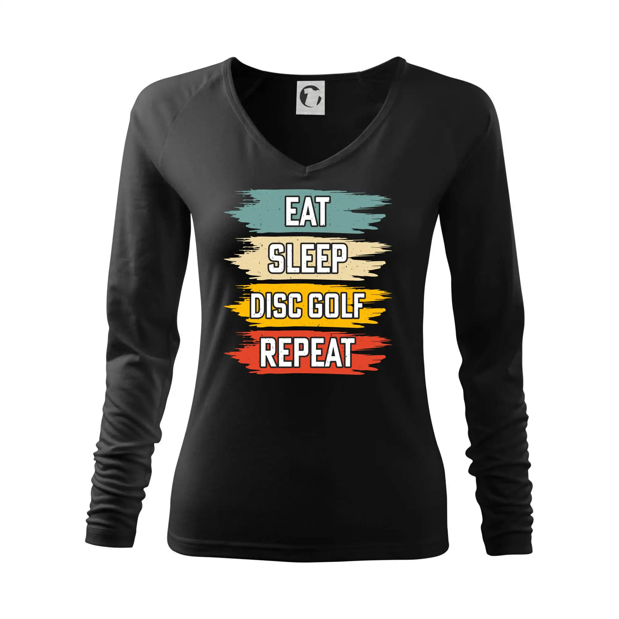 Disc Golf eat sleep barevné - Tričko dámske Elegance