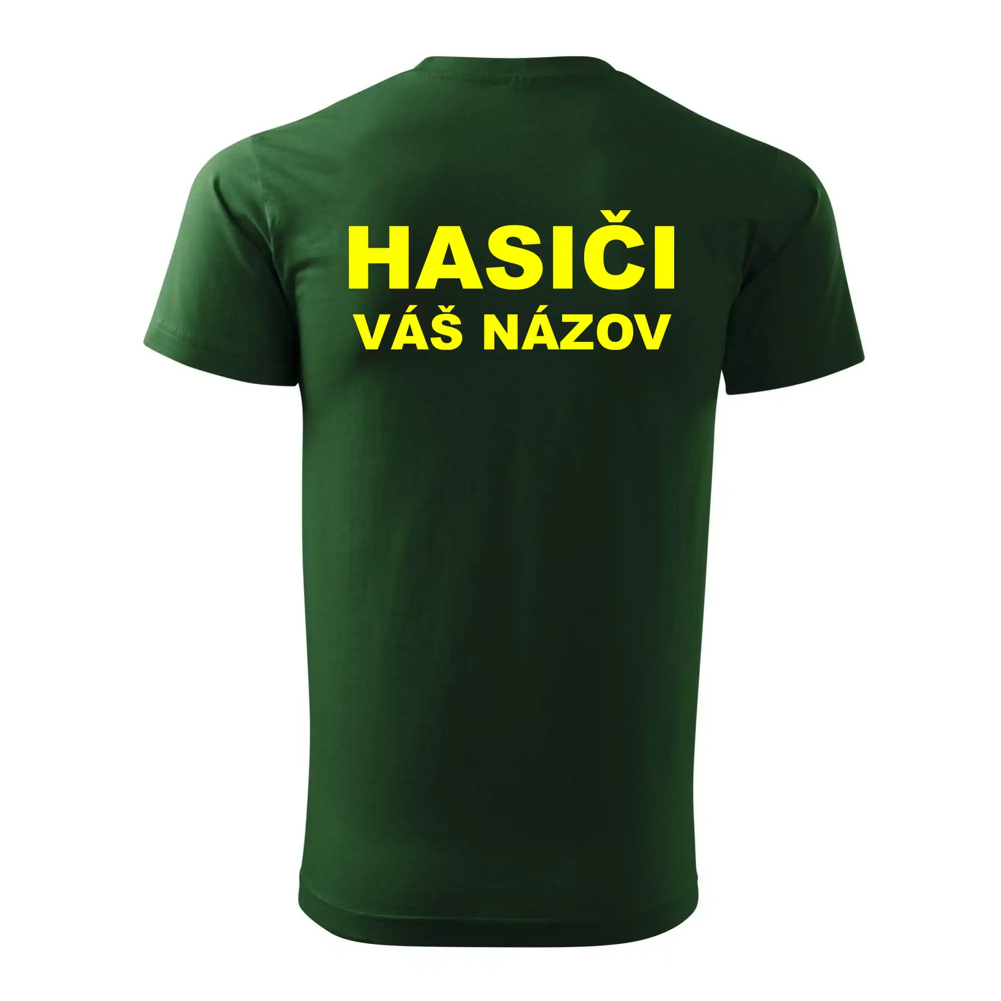 Hasiči - žltý nápis - váš názov zboru