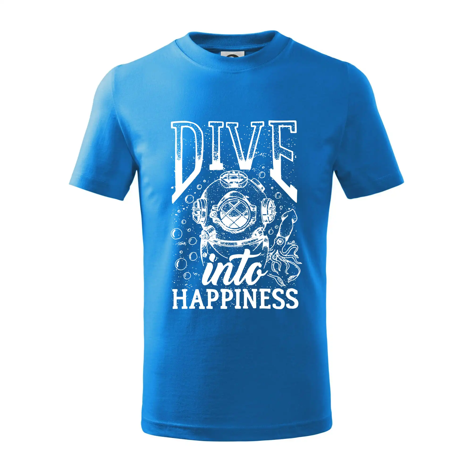 Potápačské tričká - Dive into happinness - Tričko detské bavlnené