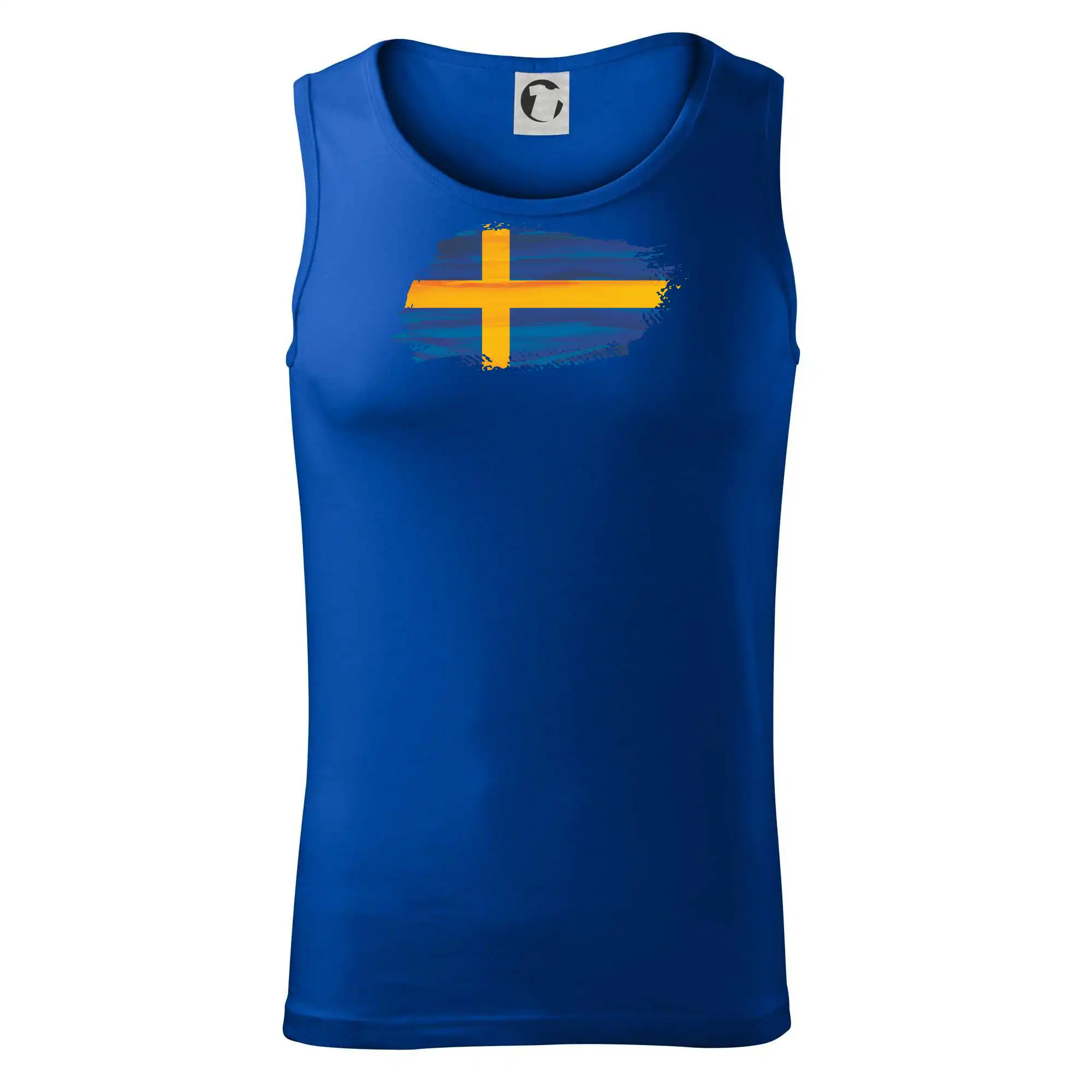 Švédská vlajka kreslená