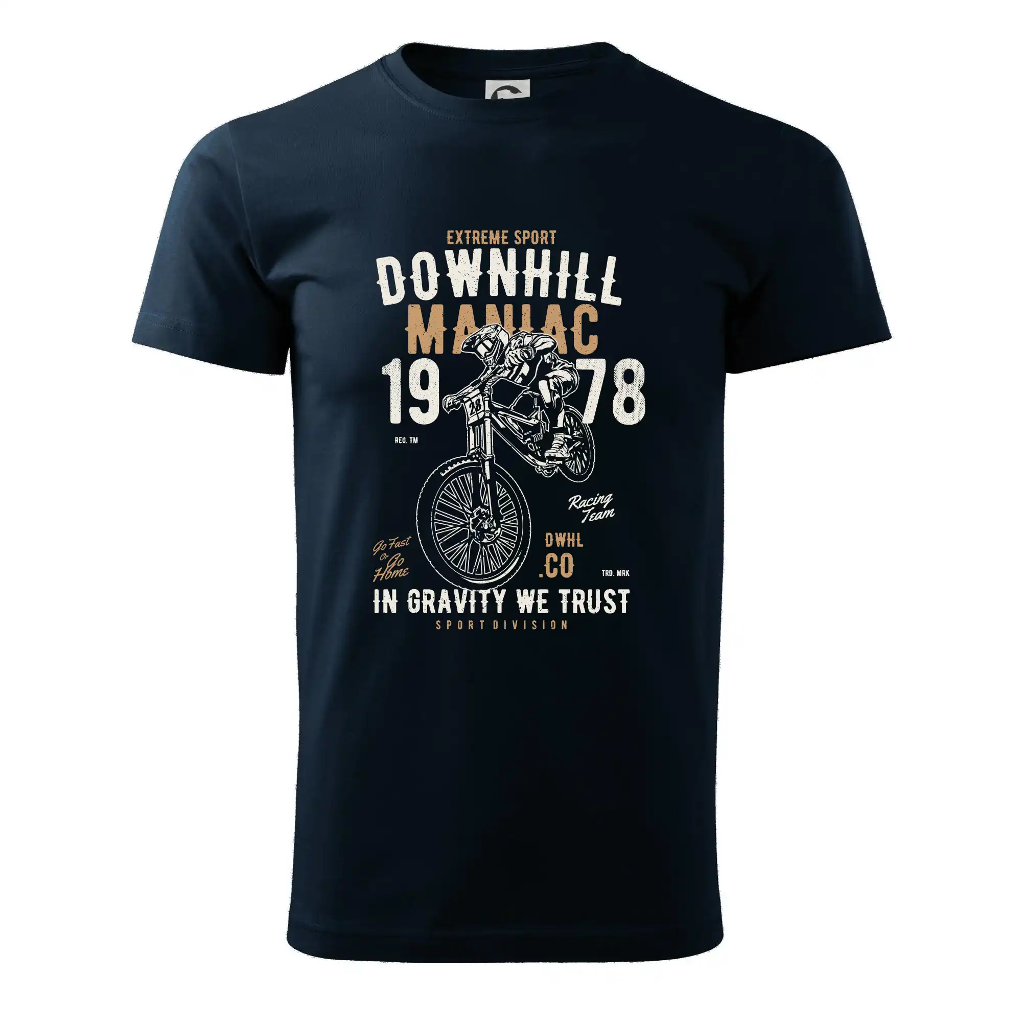 Tričko ako darček pre cyklistu - Downhill Maniac (vlastní ročník) - Pánske tričko nižšej gramáže