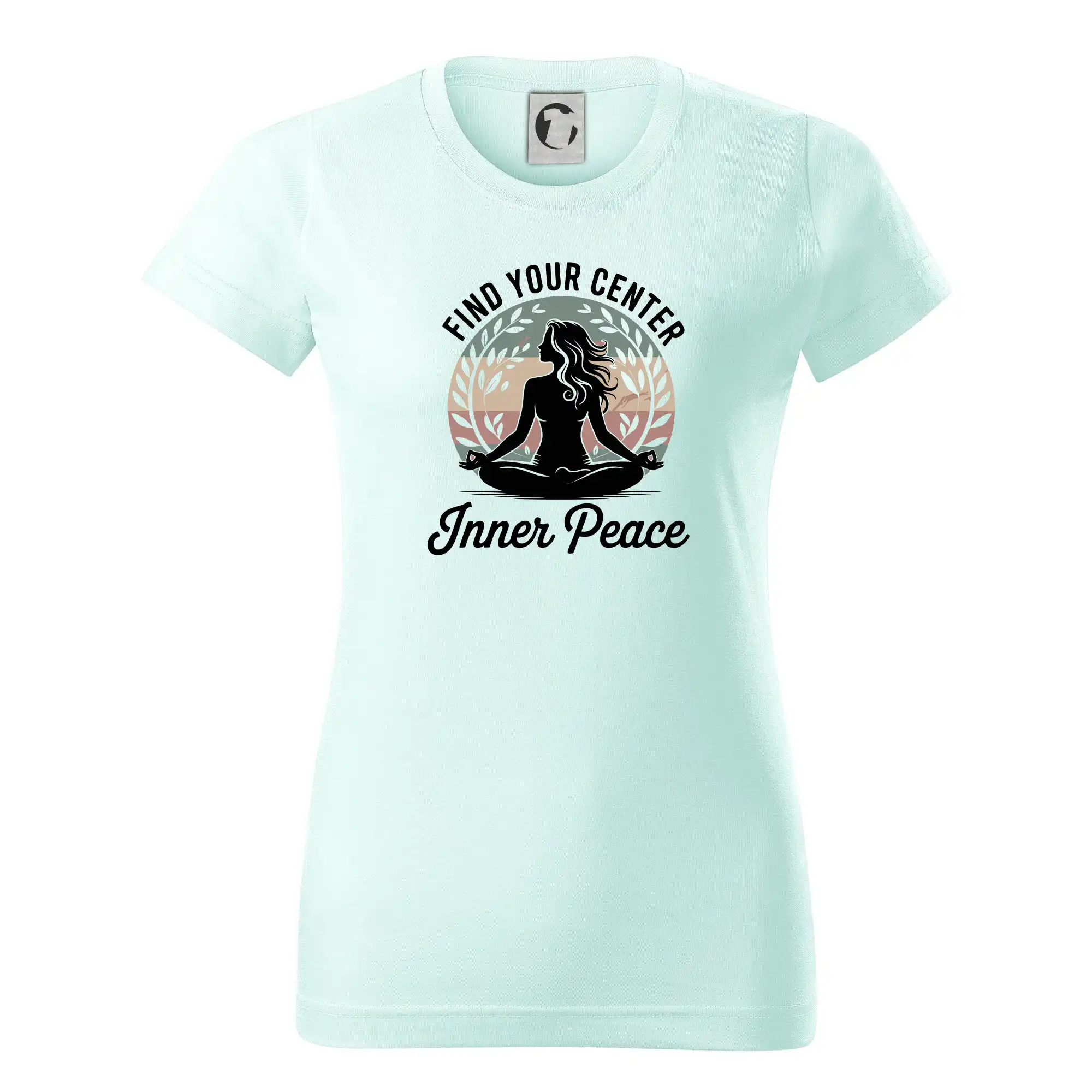 Tričká na jógu - Yoga Inner Peace - Dámske tričko basic - ľahko voľnejšie a dlhšie