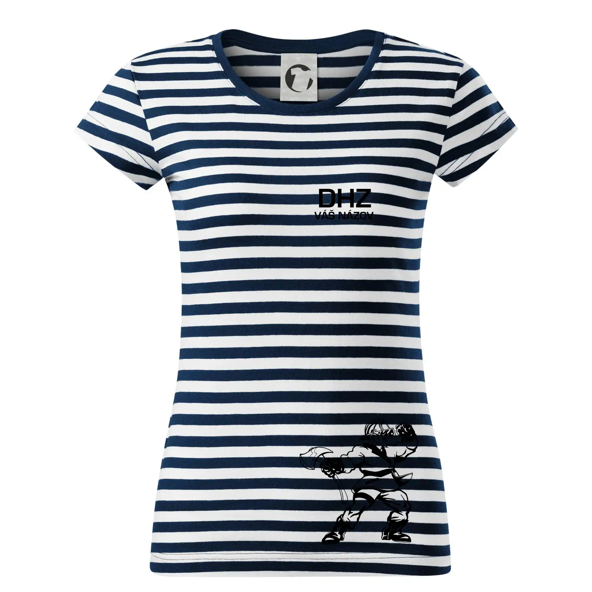 Originálne tričká pre hasičov - DHZ postava - vlastný názov - Tričko na vodu