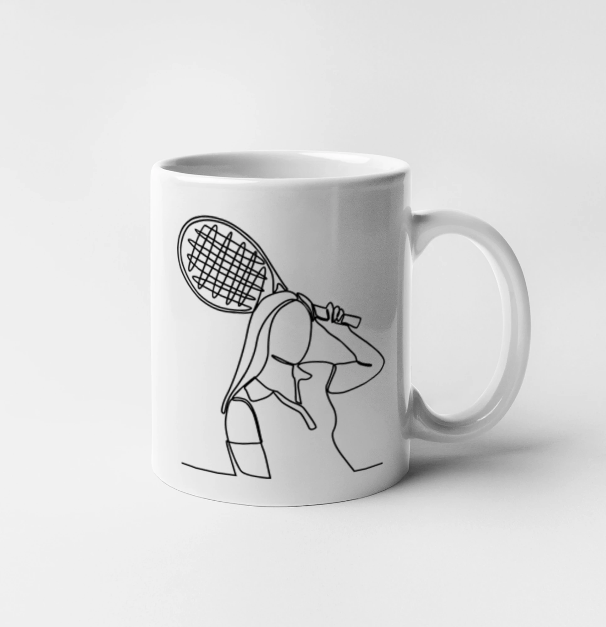 Tenistka  jednim tahem