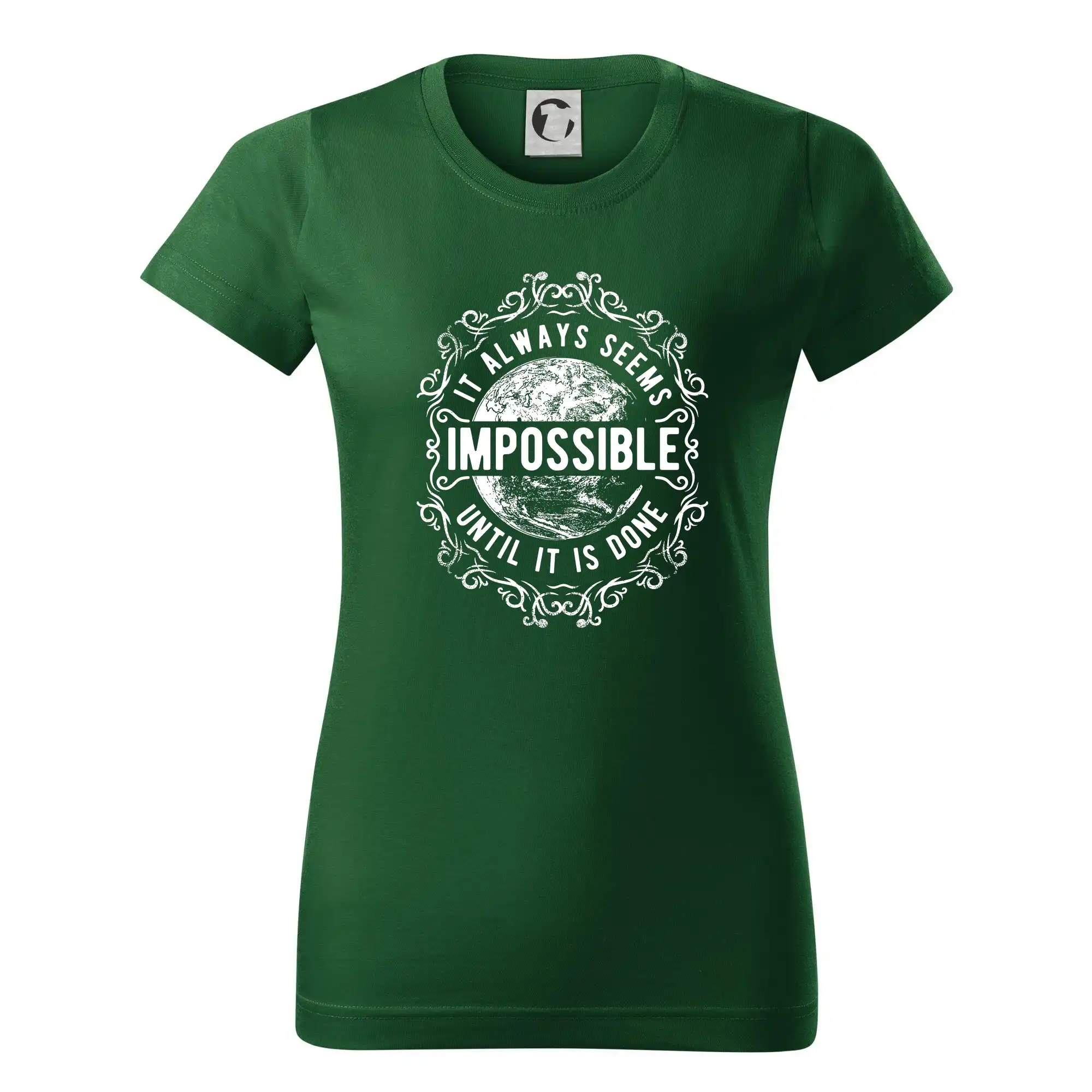 Vesmirne tričká - Always Seems Impossible - Dámske tričko basic - ľahko voľnejšie a dlhšie