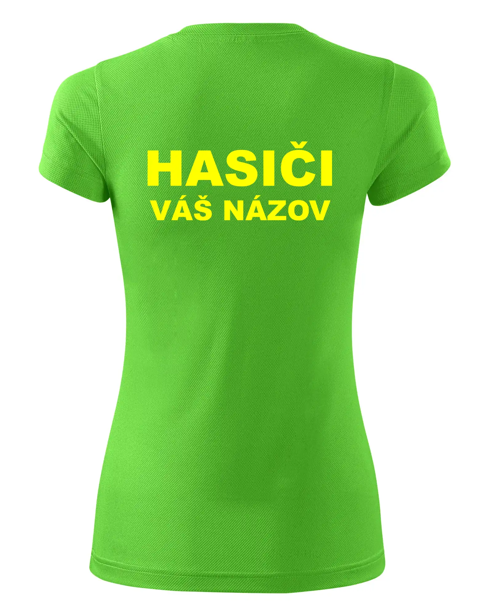 Hasiči - žltý nápis - váš názov zboru